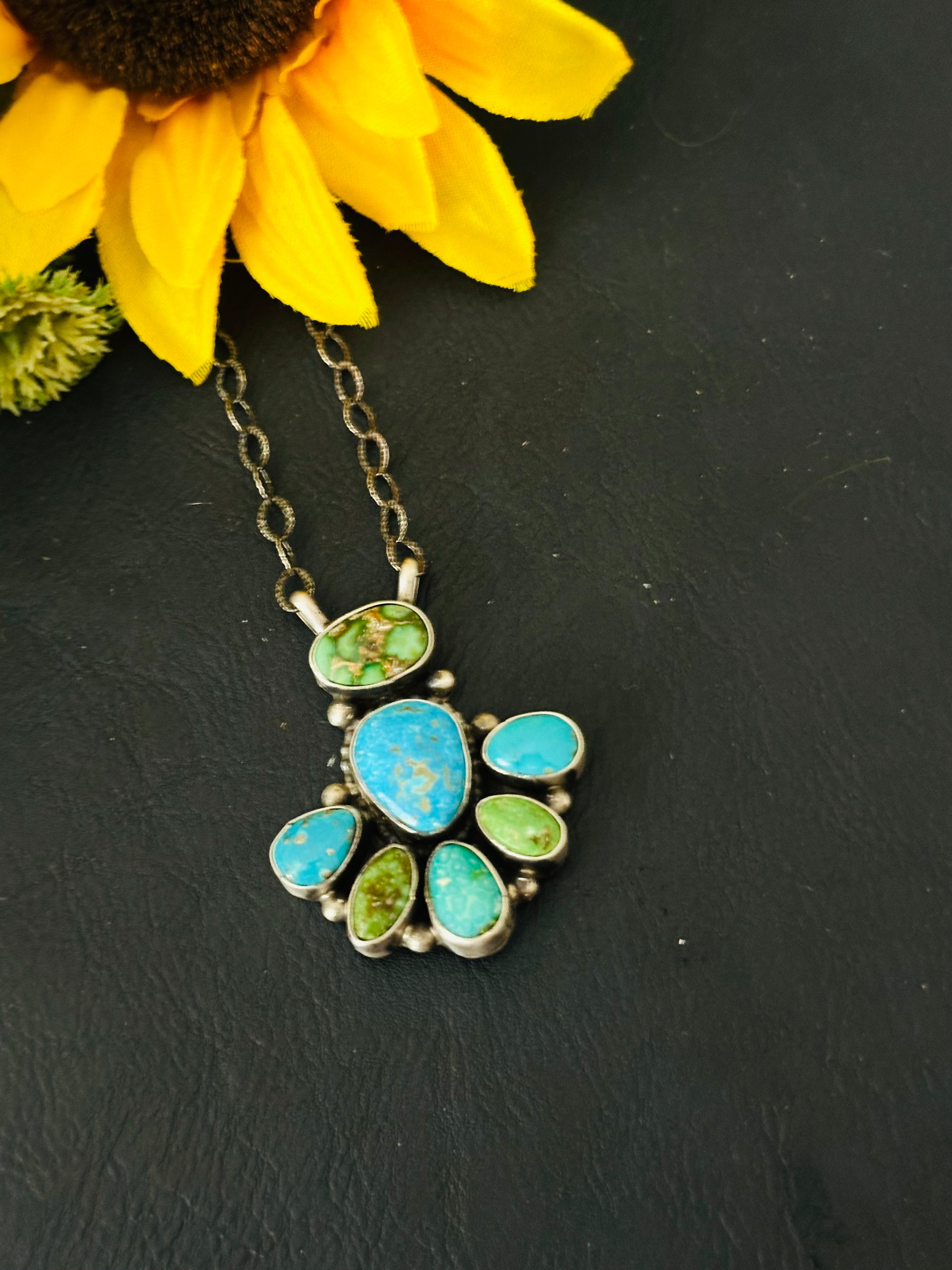 Lorenzo Juan Multi Turquoise & Sterling Silver Necklace