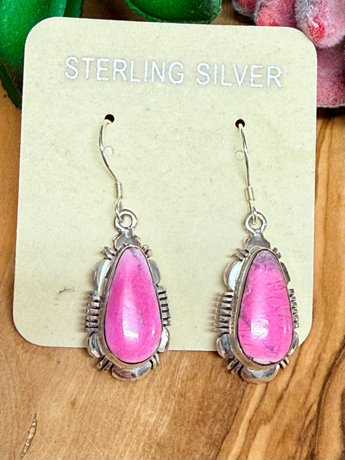 Southwest Handmade Mojave & Sterling Silver Earrings