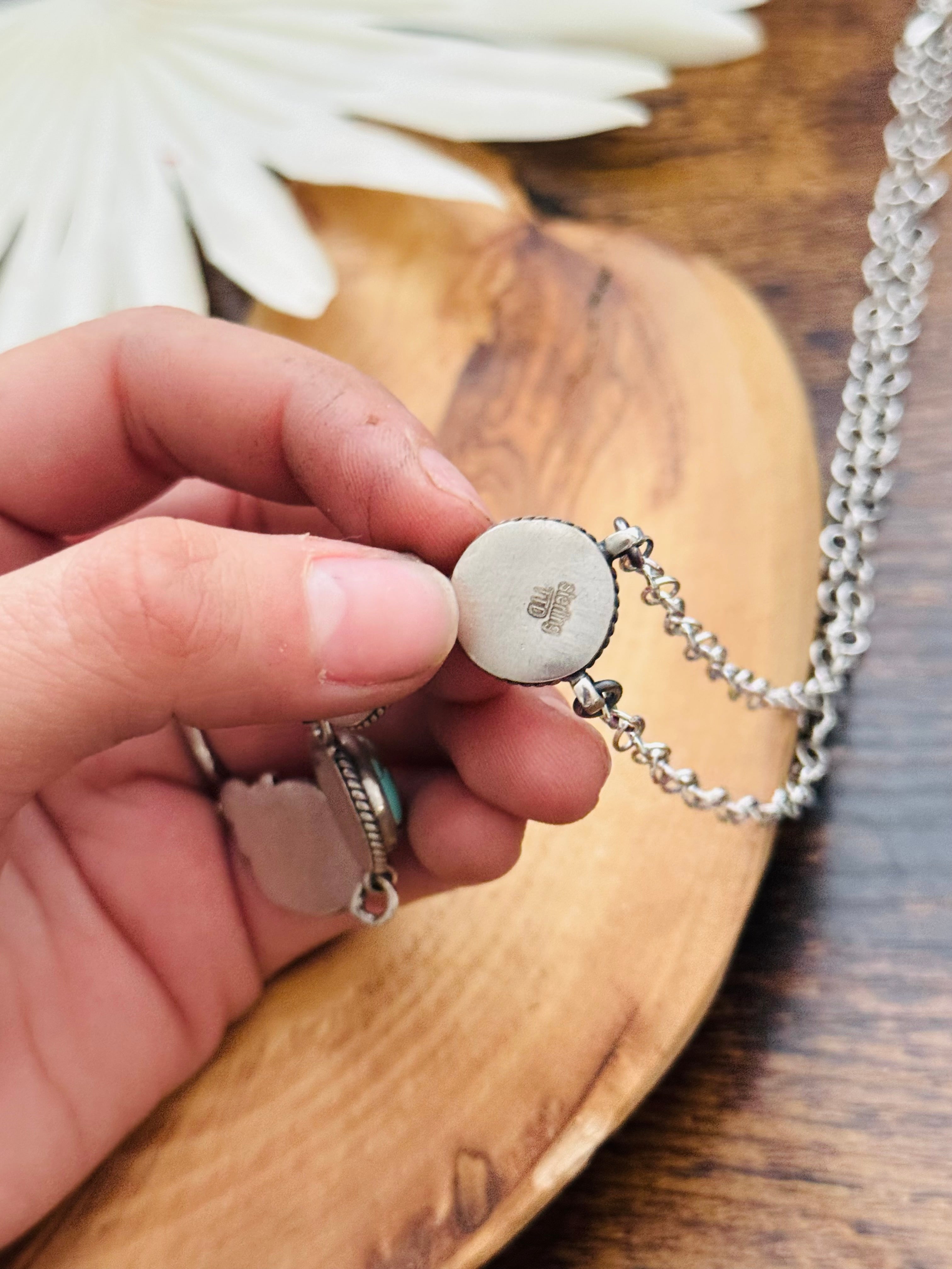 Southwest Handmade Multi Stone & Sterling Silver Necklace