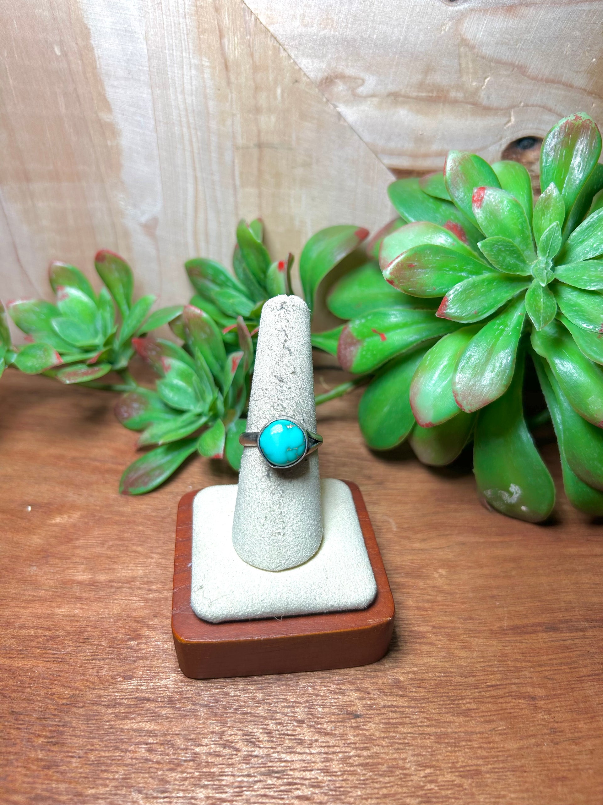 Scott Skeets Royston Turquoise & Sterling Silver Adjustable Ring