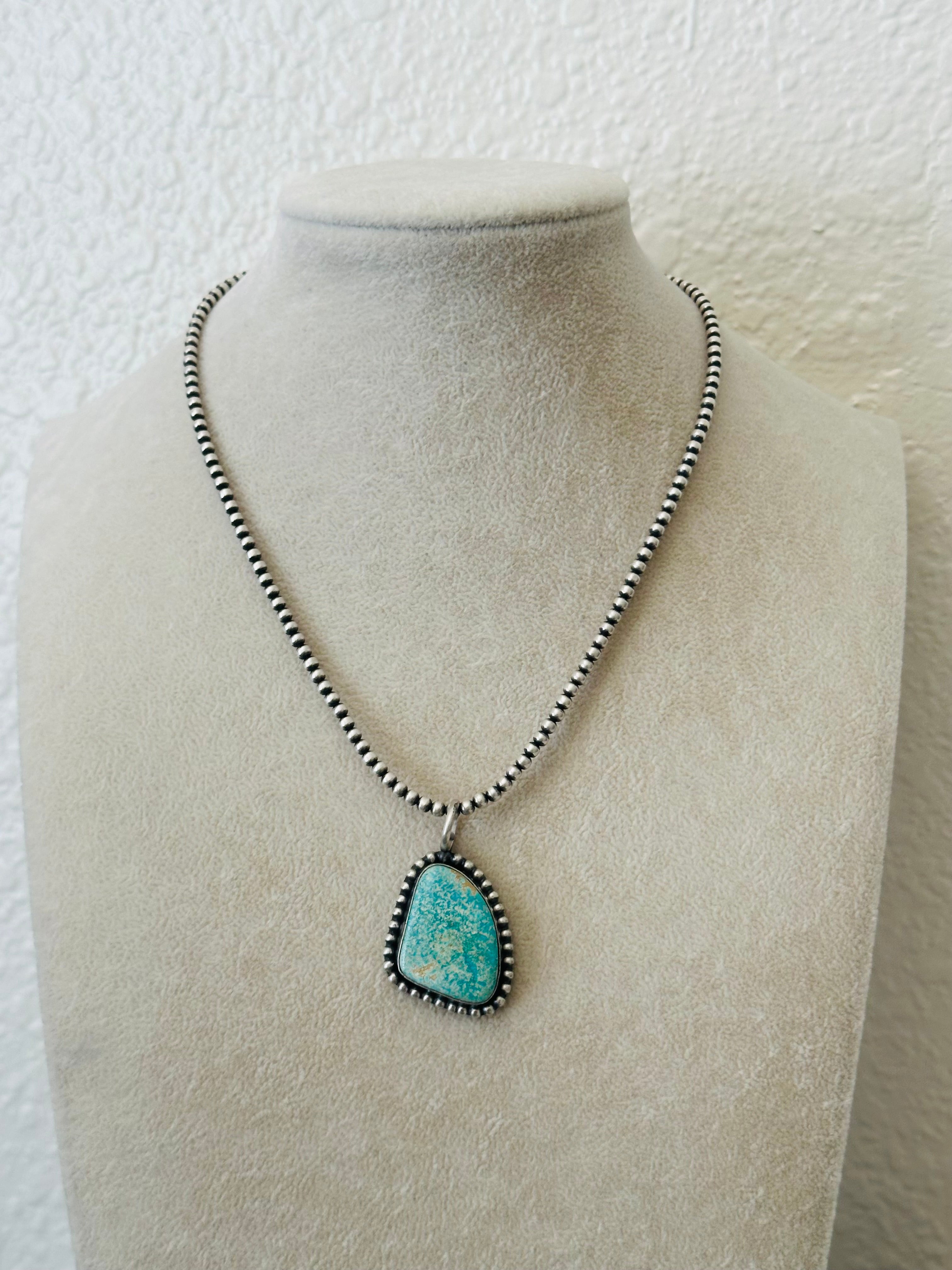 Anderson Largo Royston Turquoise & Sterling Silver Pendant