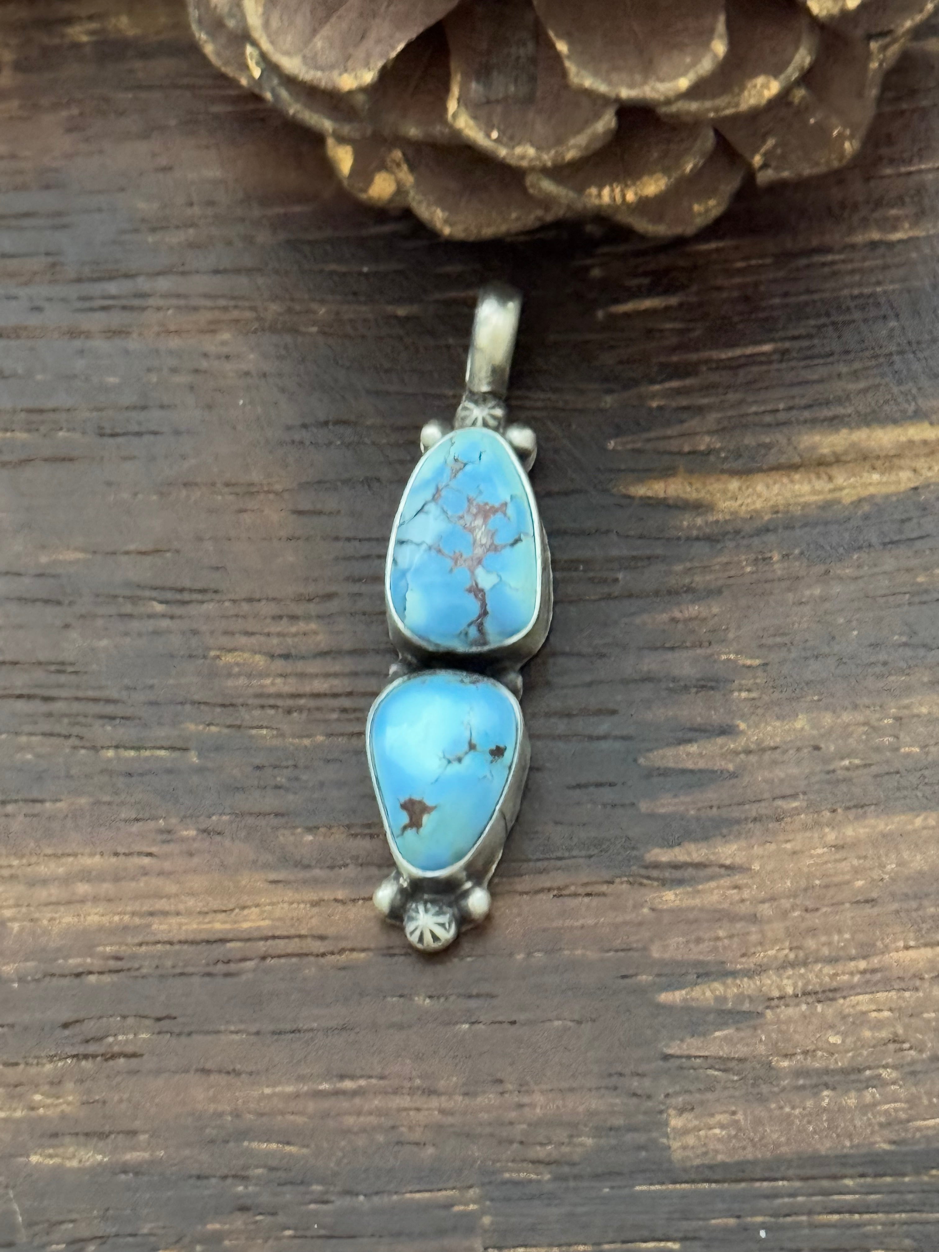 Antionette Largo Turquoise & Sterling Silver Pendant