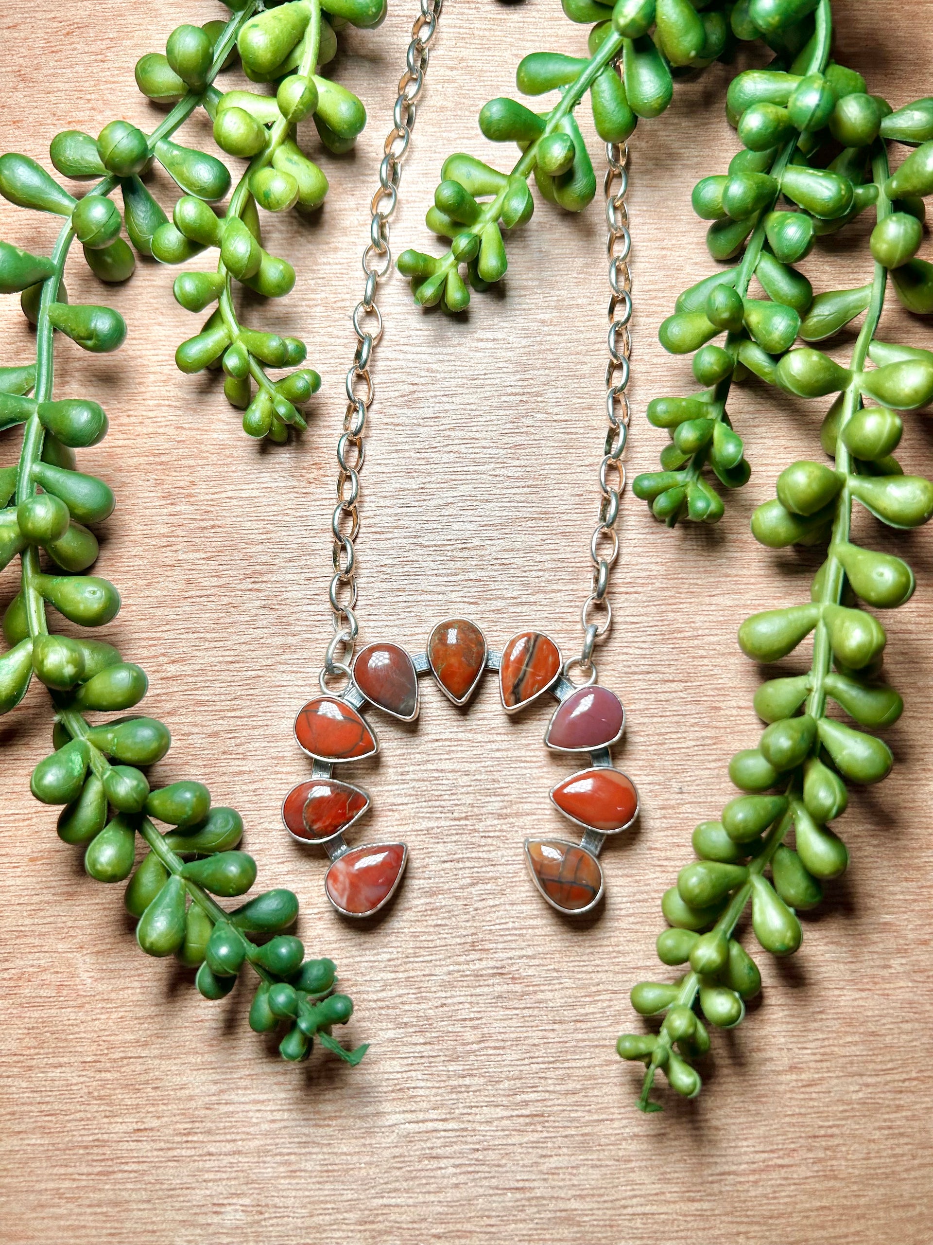 Virginia Sandoval Petrified Wood & Sterling Silver Necklace