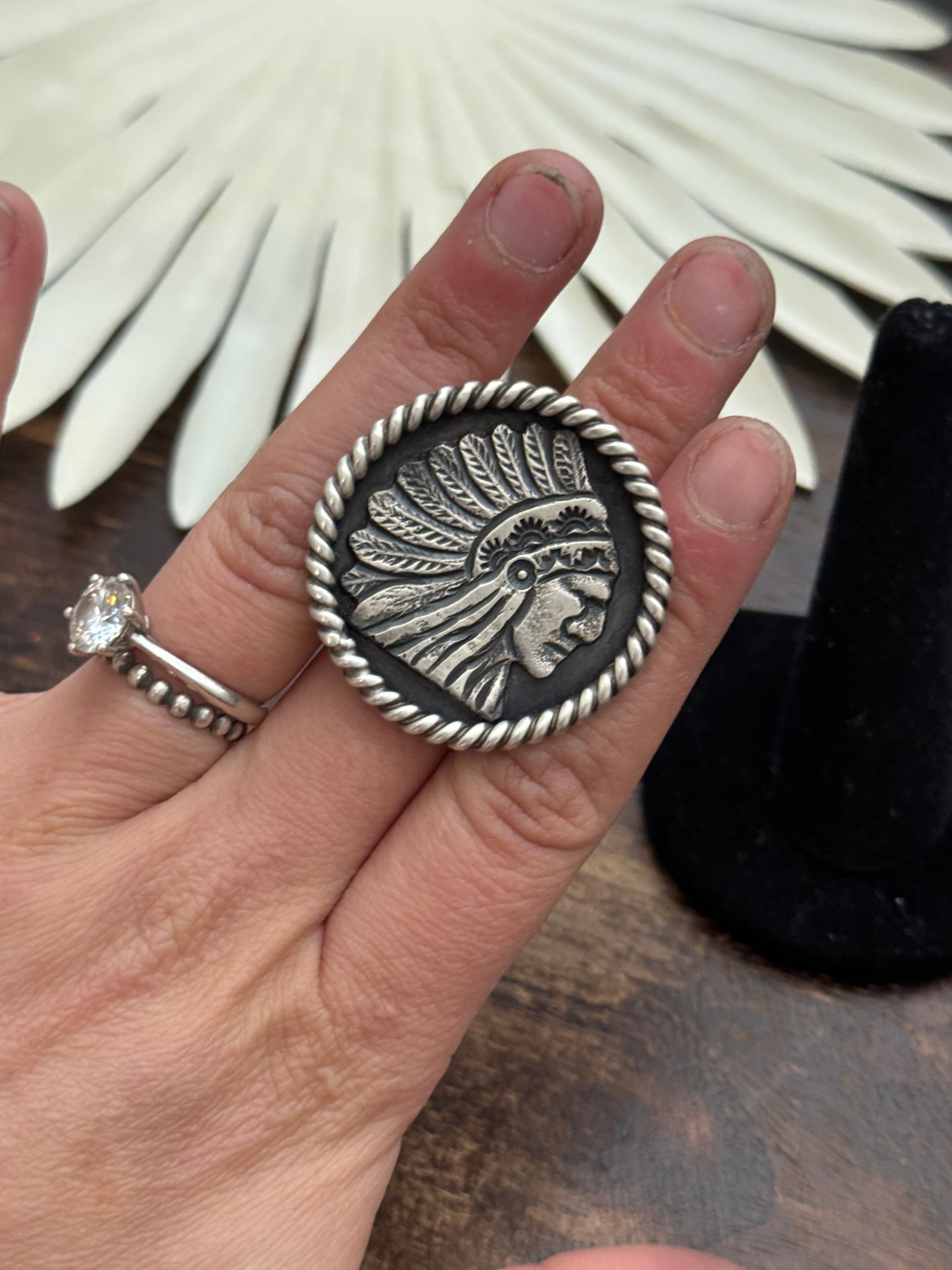 Kindale Billah Sterling Silver Adjustable Chief Ring