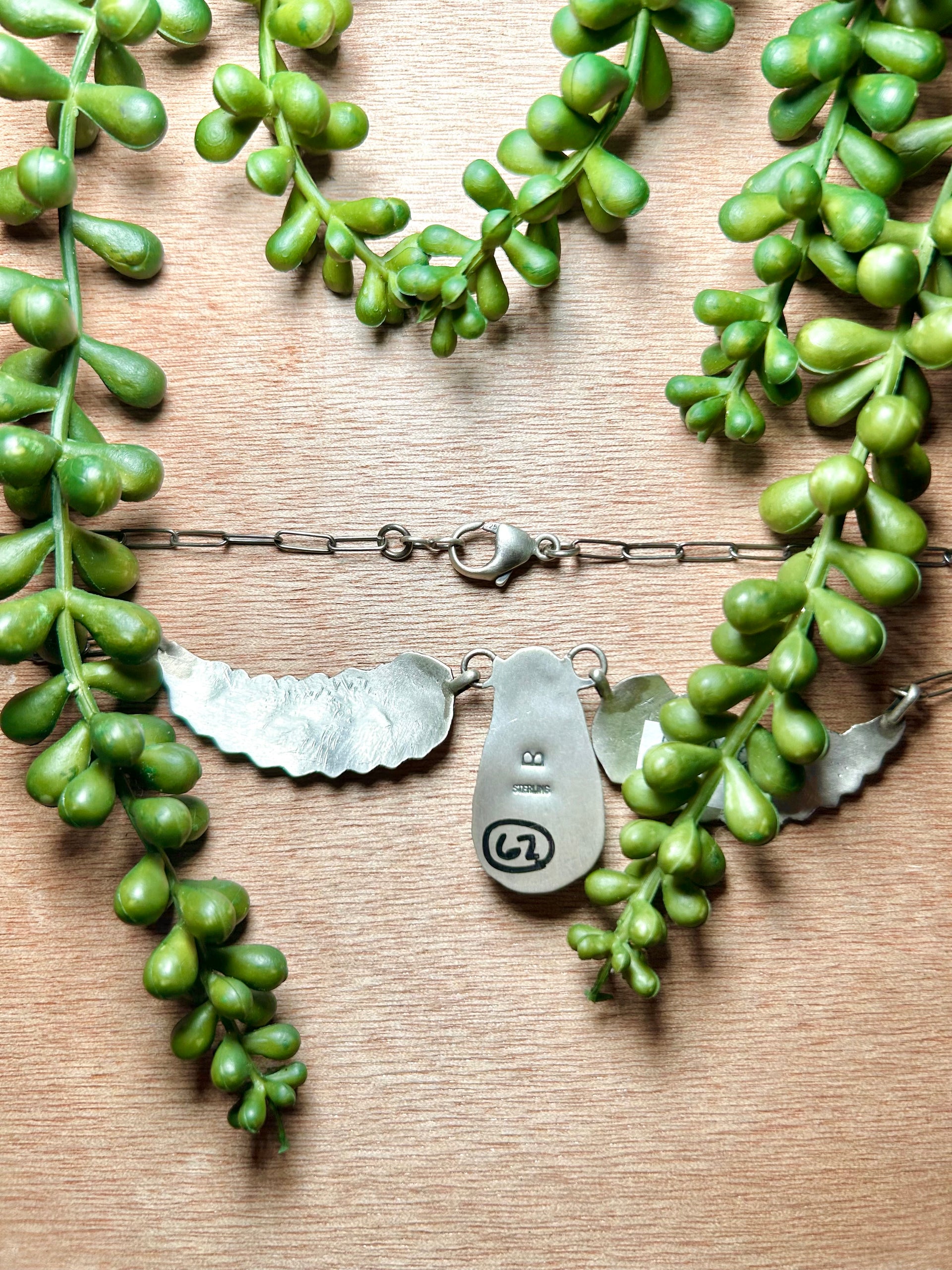 Lydia Beggy #8 Turquoise & Sterling Silver Necklace