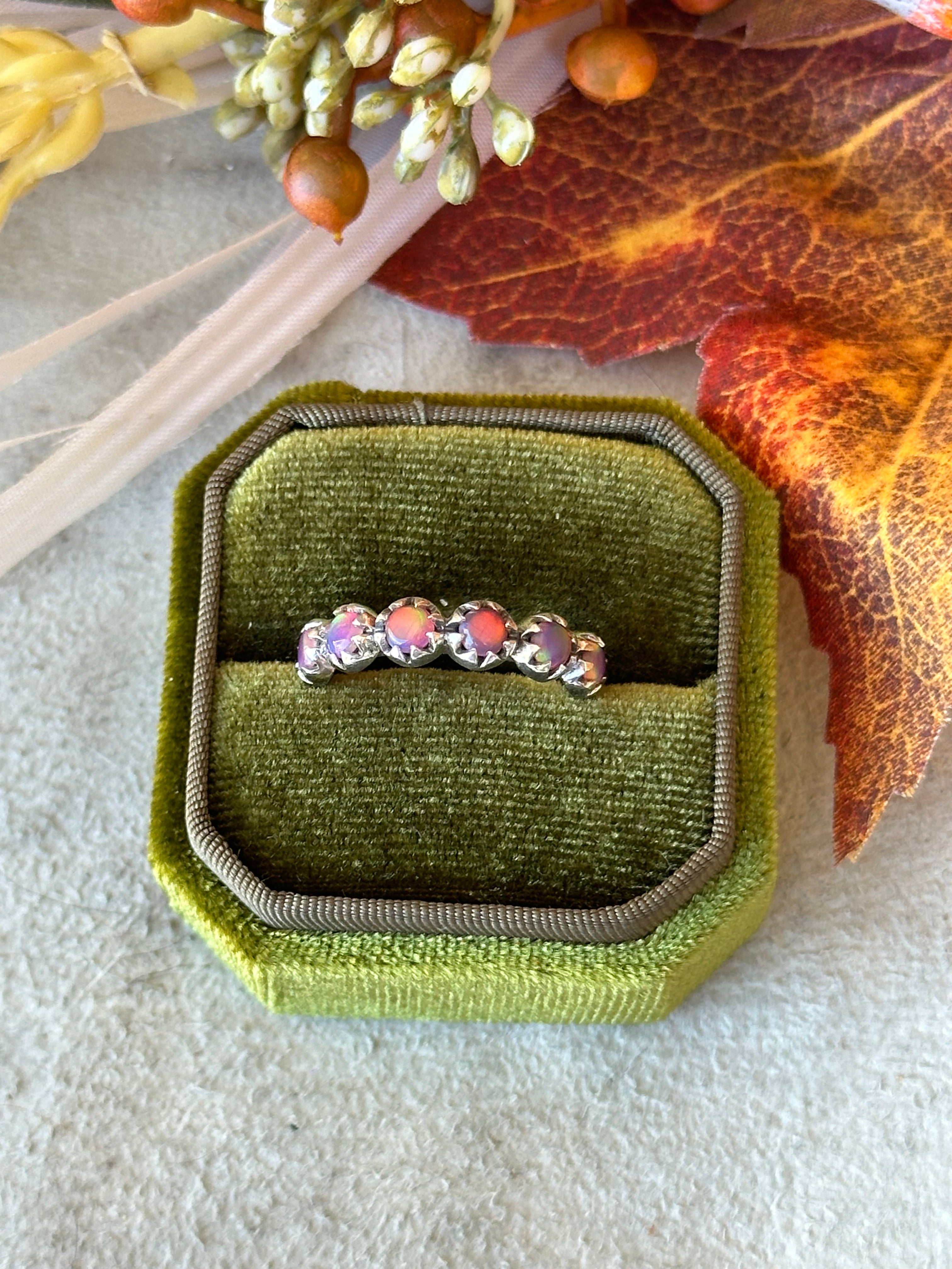 Southwest Handmade Opal & Sterling Silver Ring