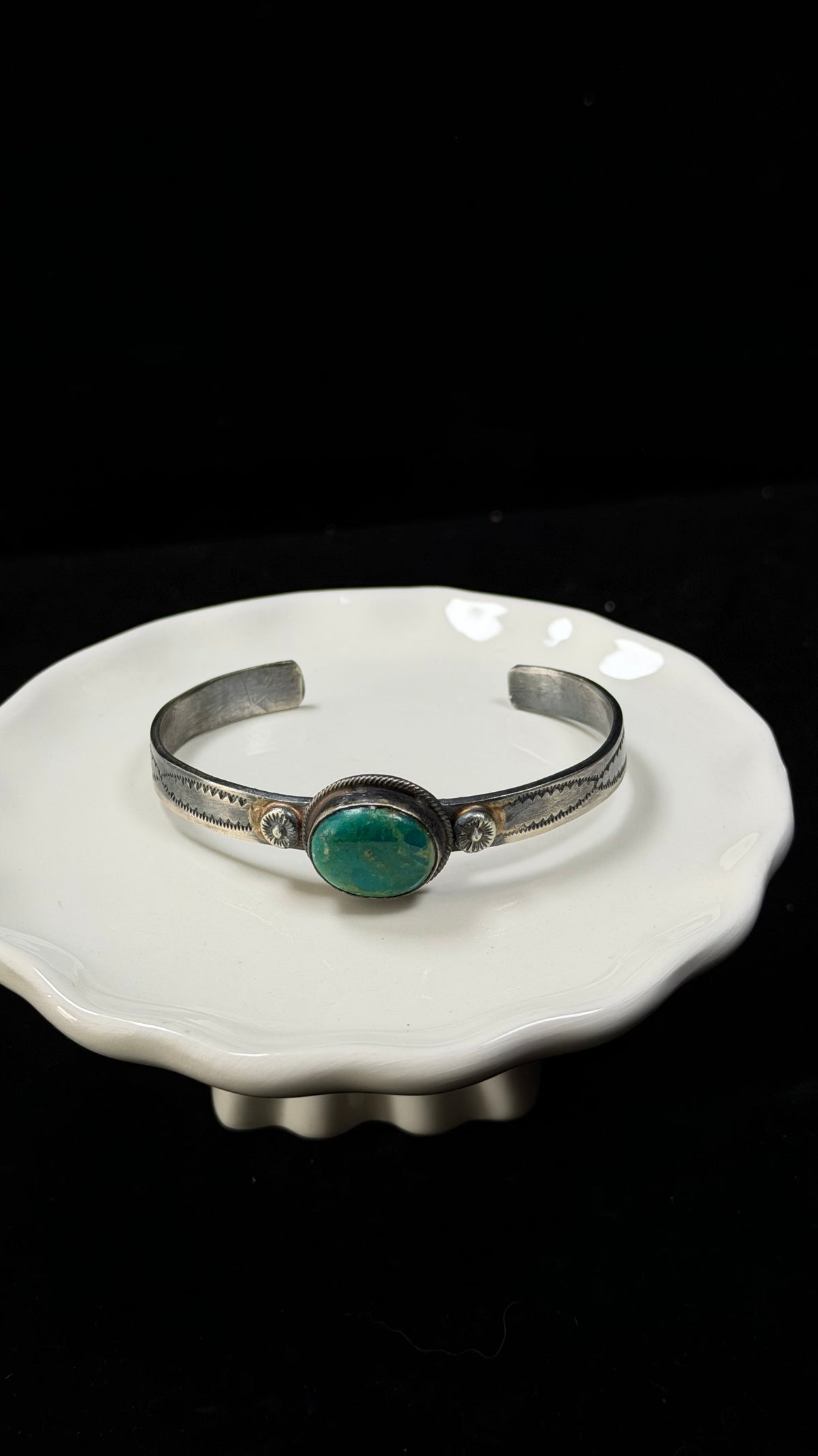 Tillie Jon Royston Turquoise & Sterling Silver Cuff Bracelet