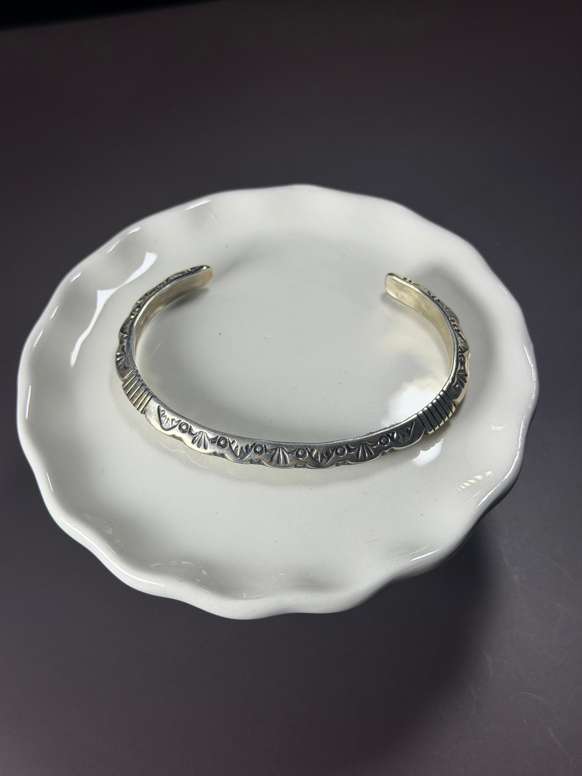 Francis Yazzie Sterling Silver Cuff Bracelet