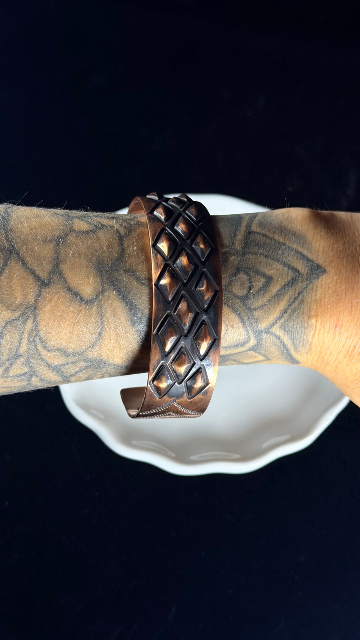 Jerold Tahe Copper Cuff Bracelet