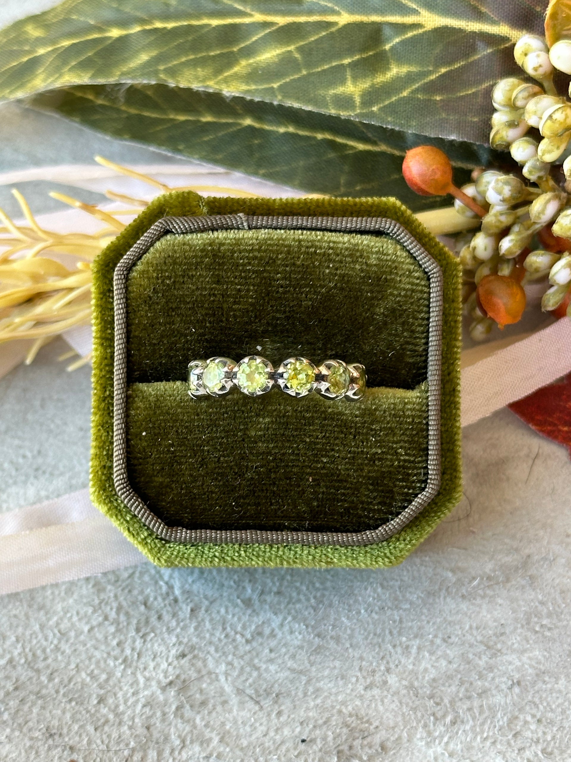 Southwest Handmade Peridot & Sterling Silver Ring