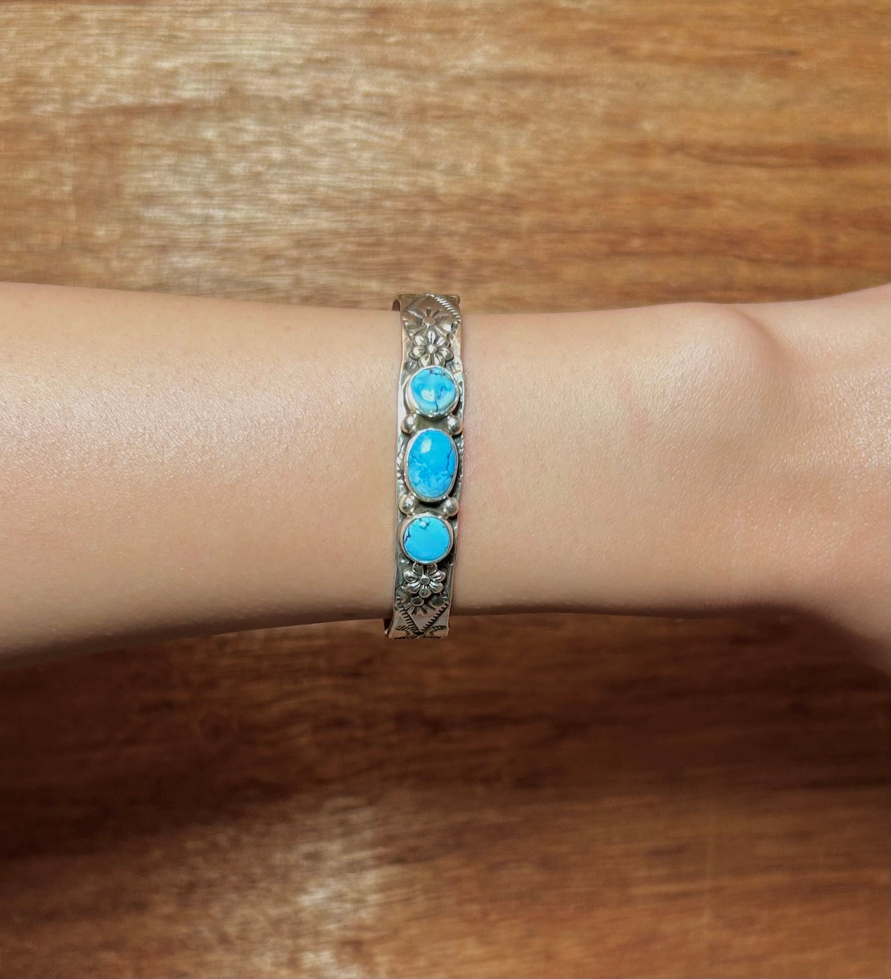 Aarlon Ellis Golden Hill Turquoise & Sterling Silver Cuff Bracelet