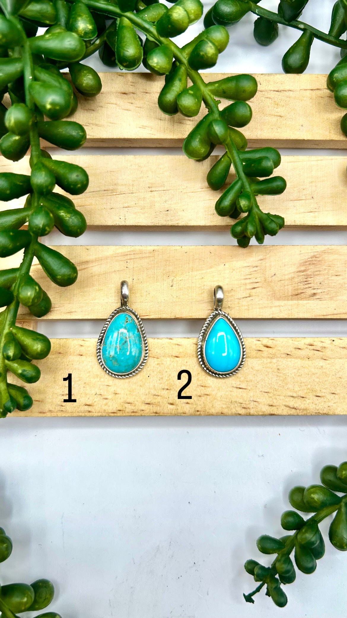 Zuni Made Kingman Turquoise & Sterling Silver Pendant