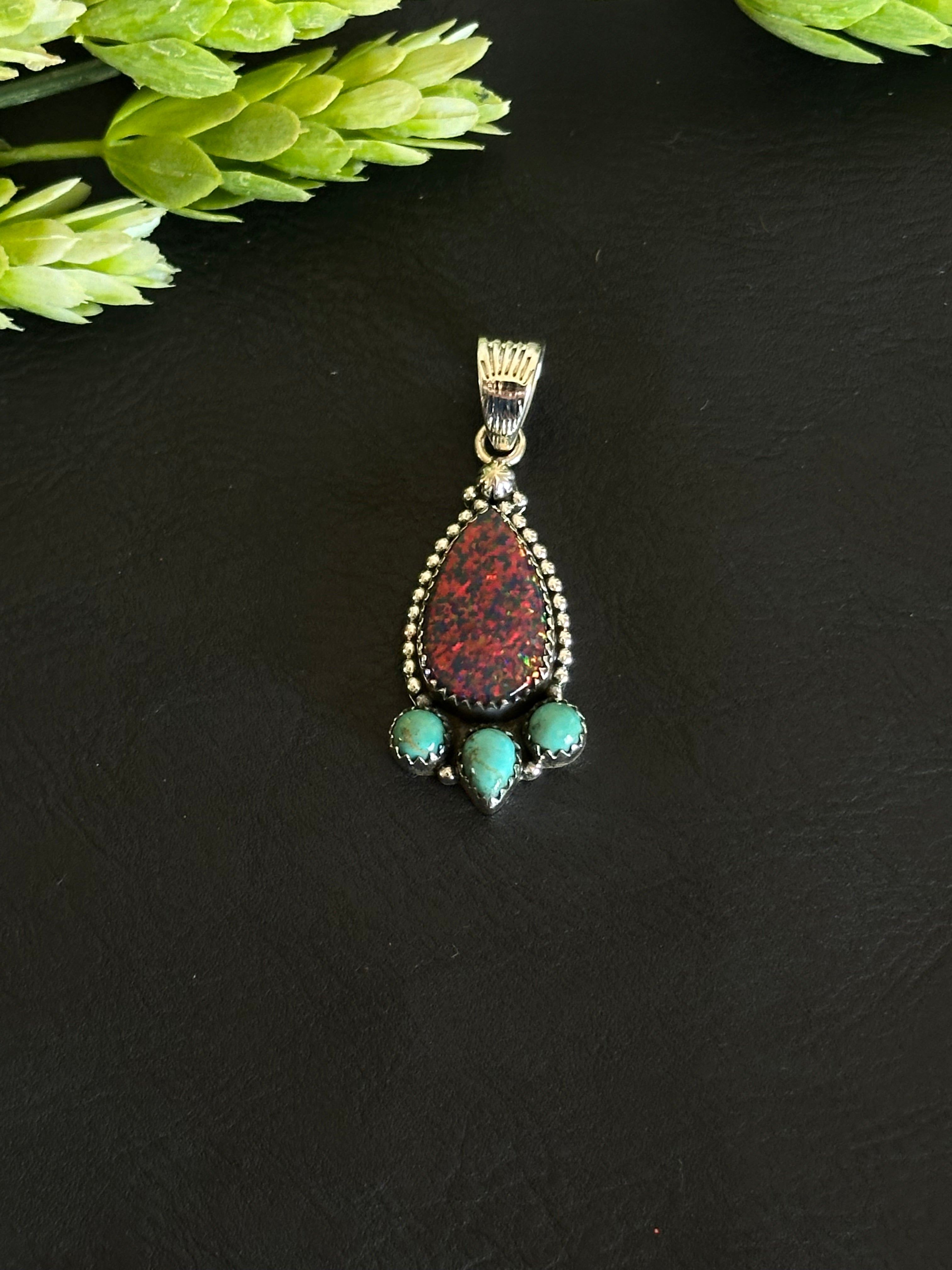 Exclusive TTD One of a Kind Multi Stone & Sterling Silver Pendant