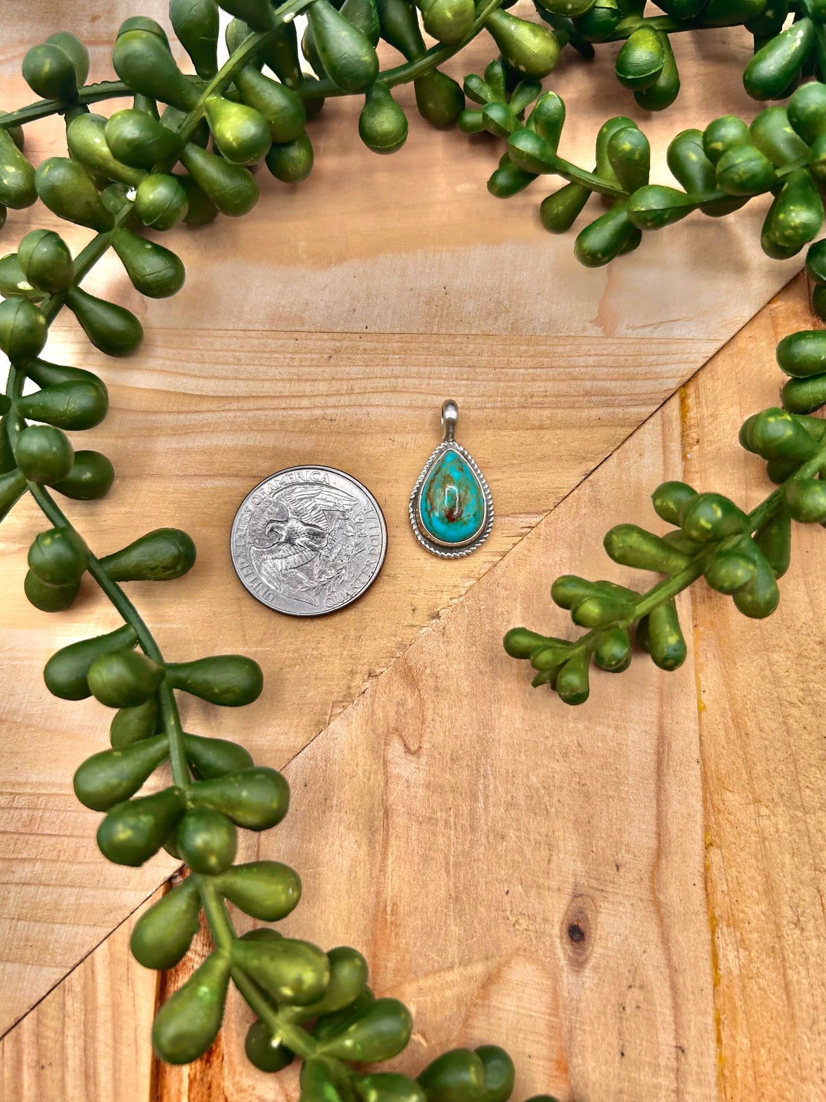 Suzi James Kingman Turquoise & Sterling Silver Pendant