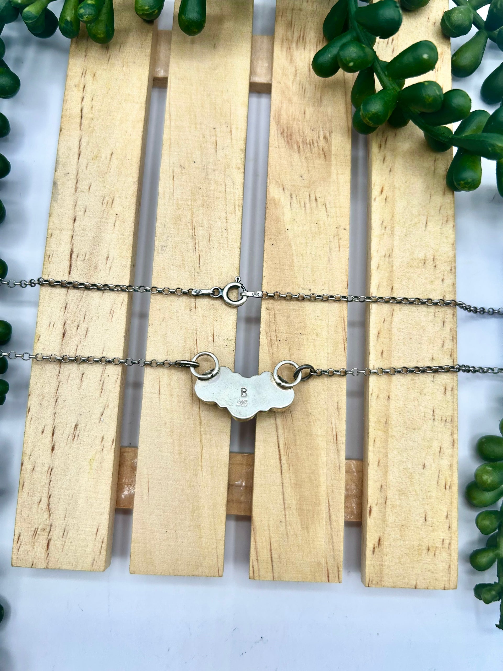 Navajo Made Denim Lapis & Sterling Silver Necklace
