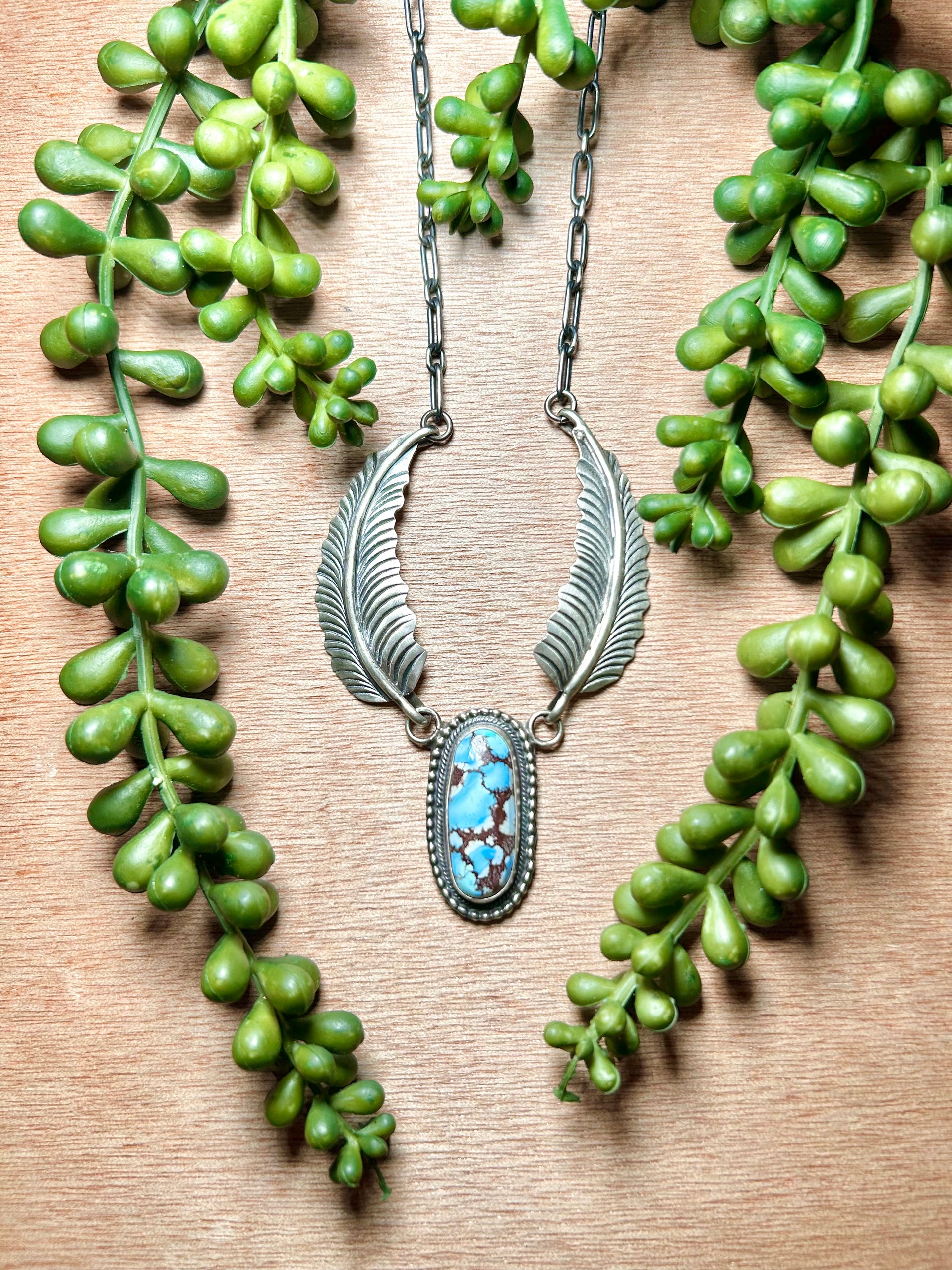 Lydia Beggy Golden Hill Turquoise & Sterling Silver Necklace