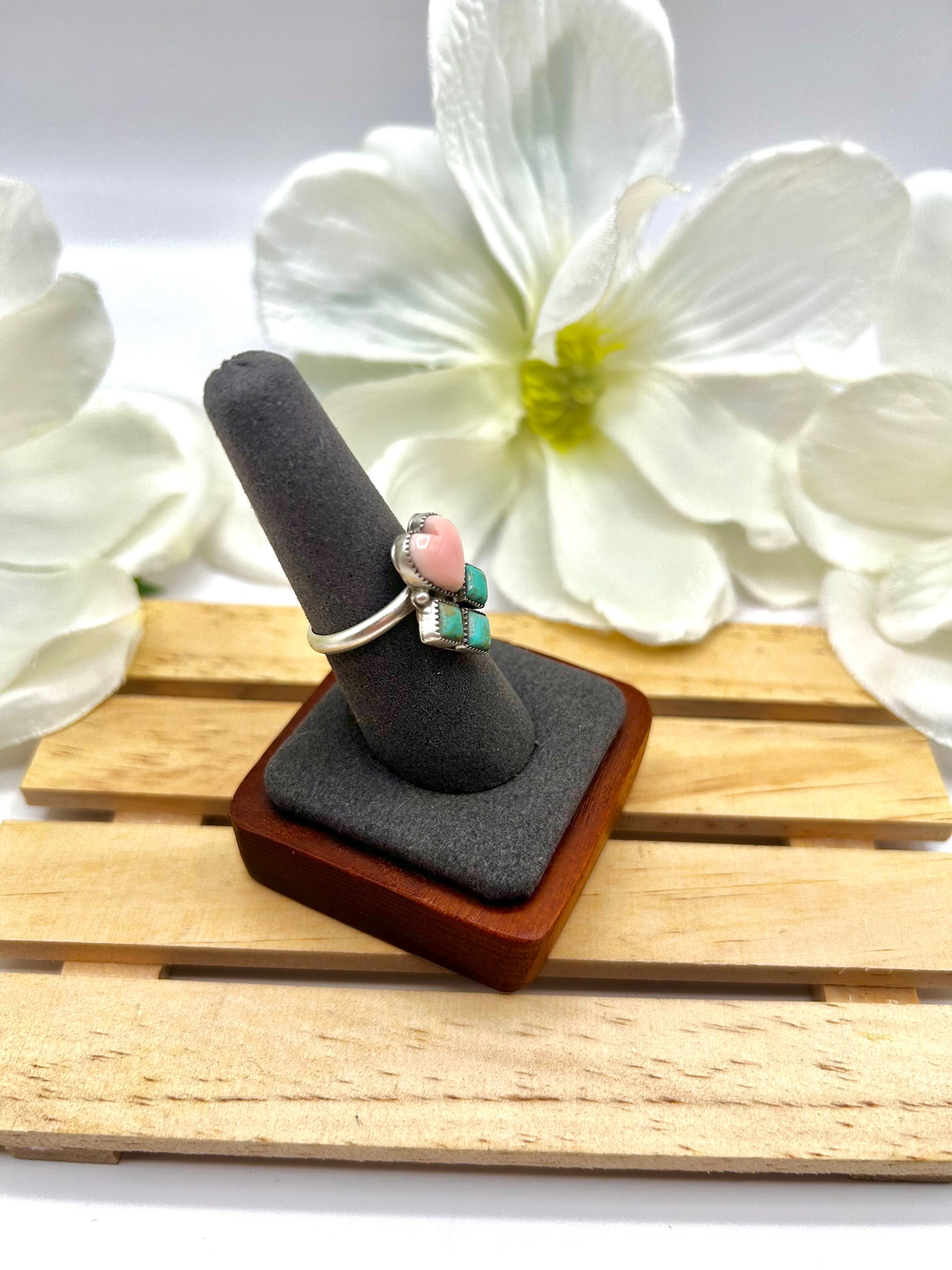 J Eysiyty Multi Stone & Sterling Silver Adjustable Ring