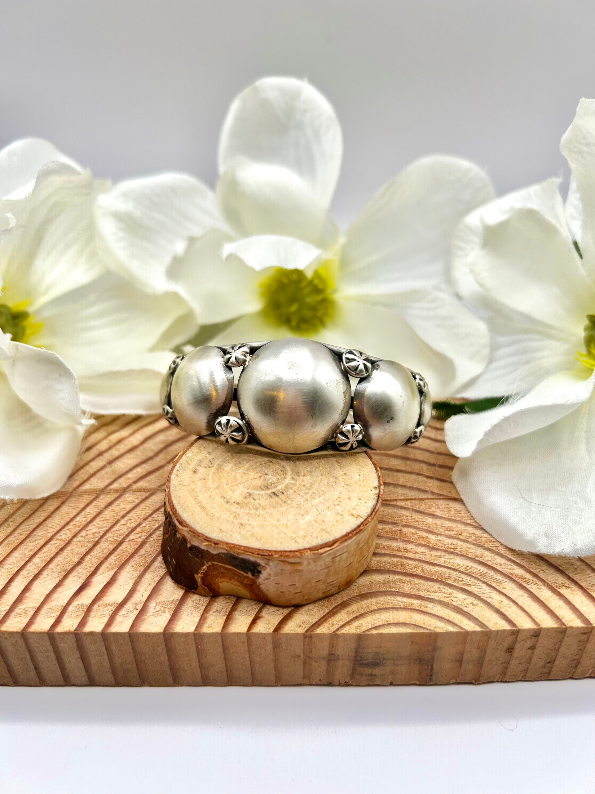 Navajo Made Sterling Silver Cuff Bracelet