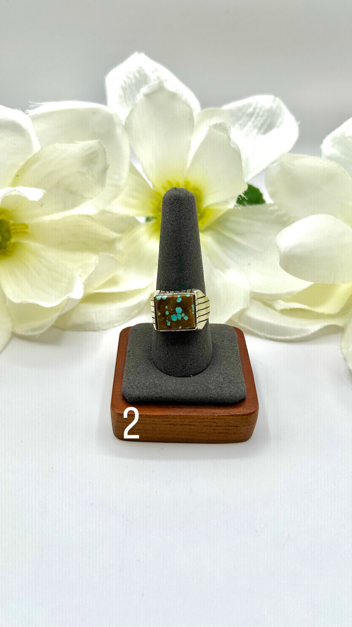 Trevor Jack #8 Turquoise & Sterling Silver Ring