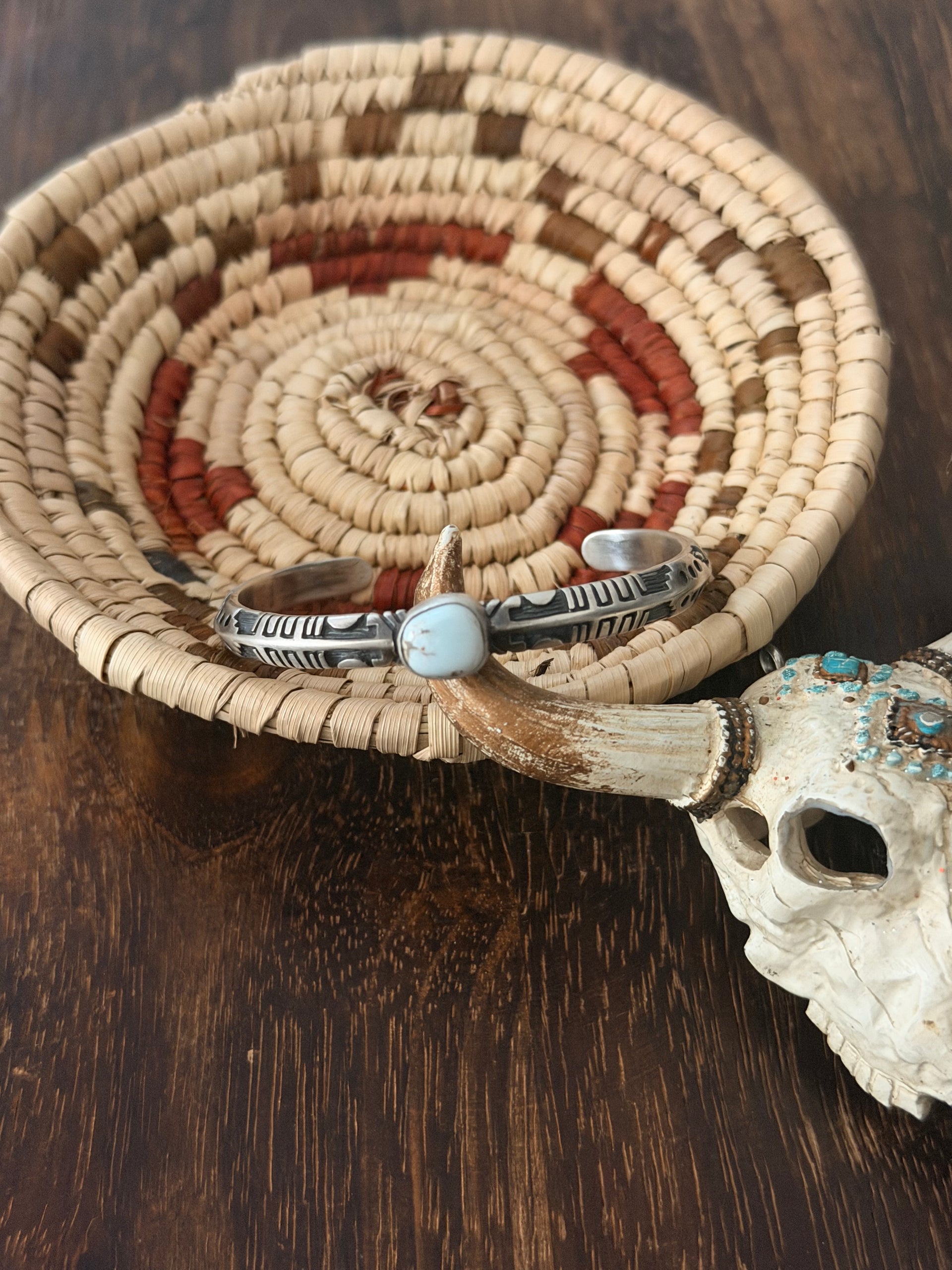 Benson Shorty Dry Creek Turquoise & Sterling Silver Cuff Bracelet