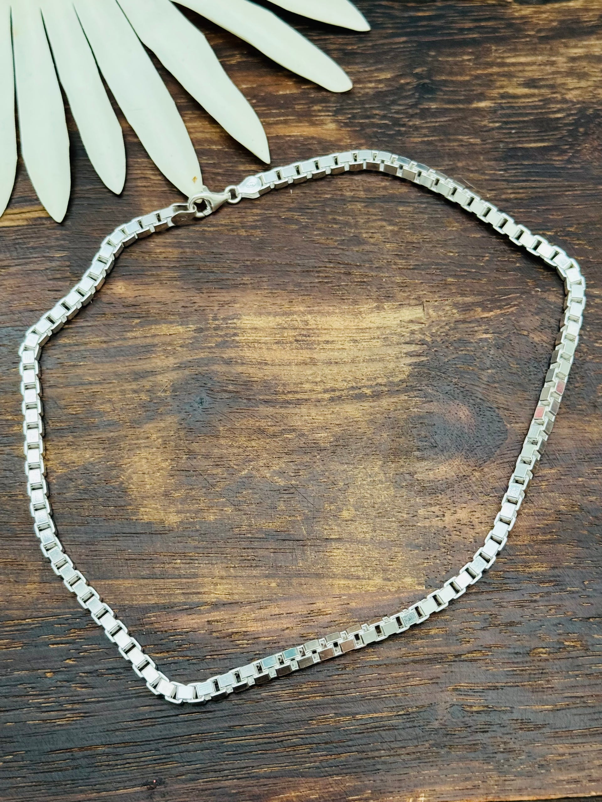 Sterling Silver Italian Links Necklace