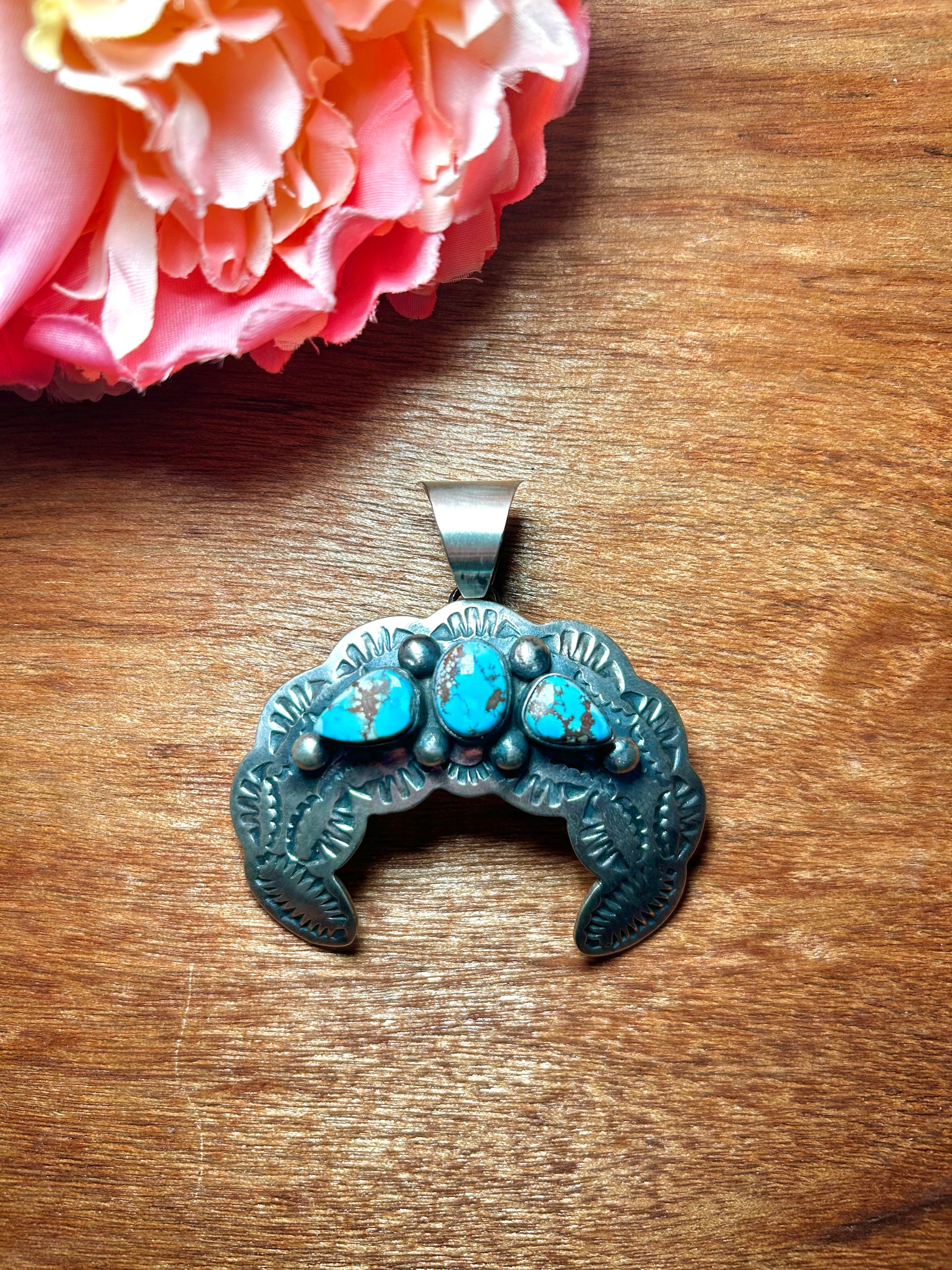 Chimney Butte Golden Hill & Sterling Silver Pendant