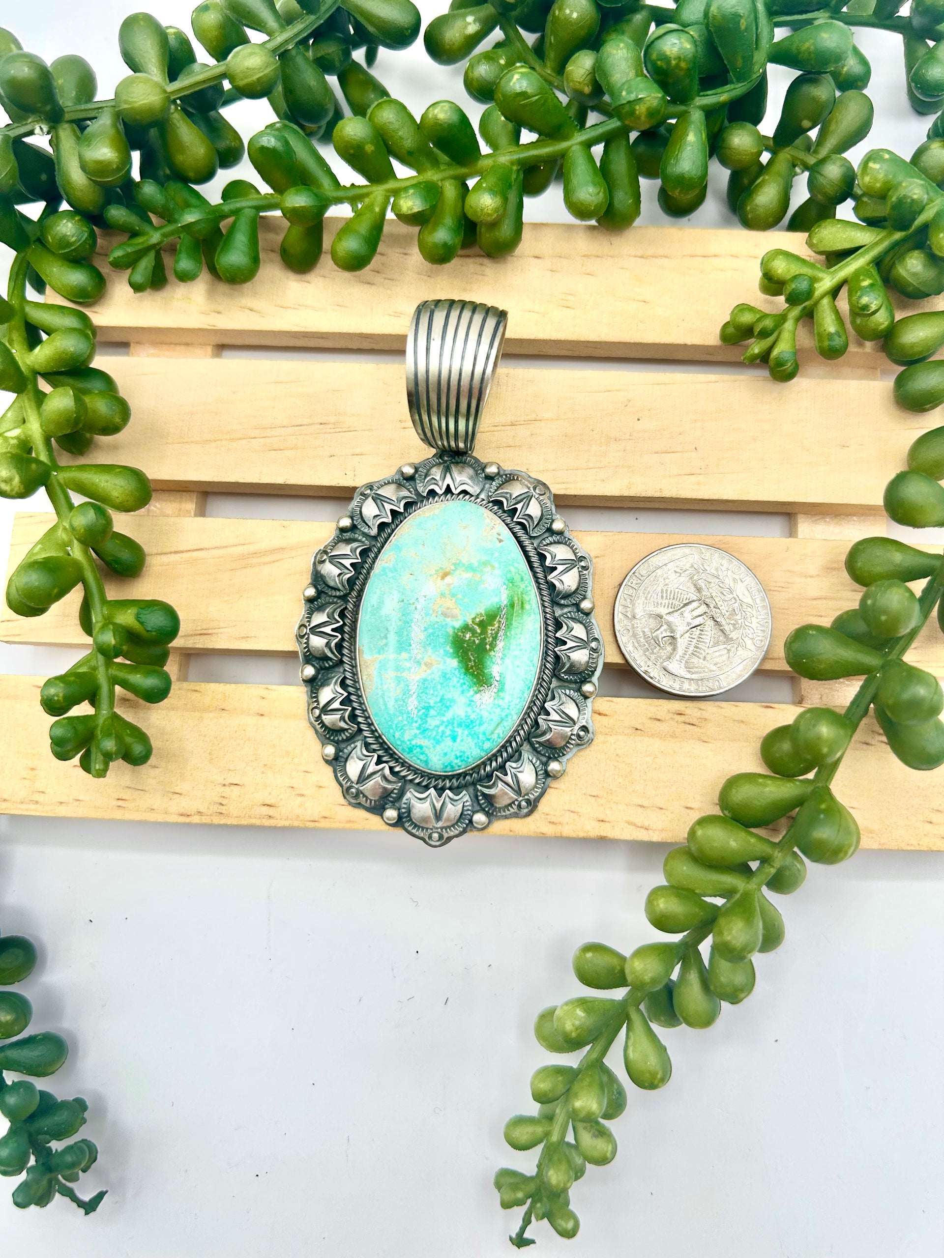 Randy Boyd Sonoran Mountain Turquoise & Sterling Silver Pendant