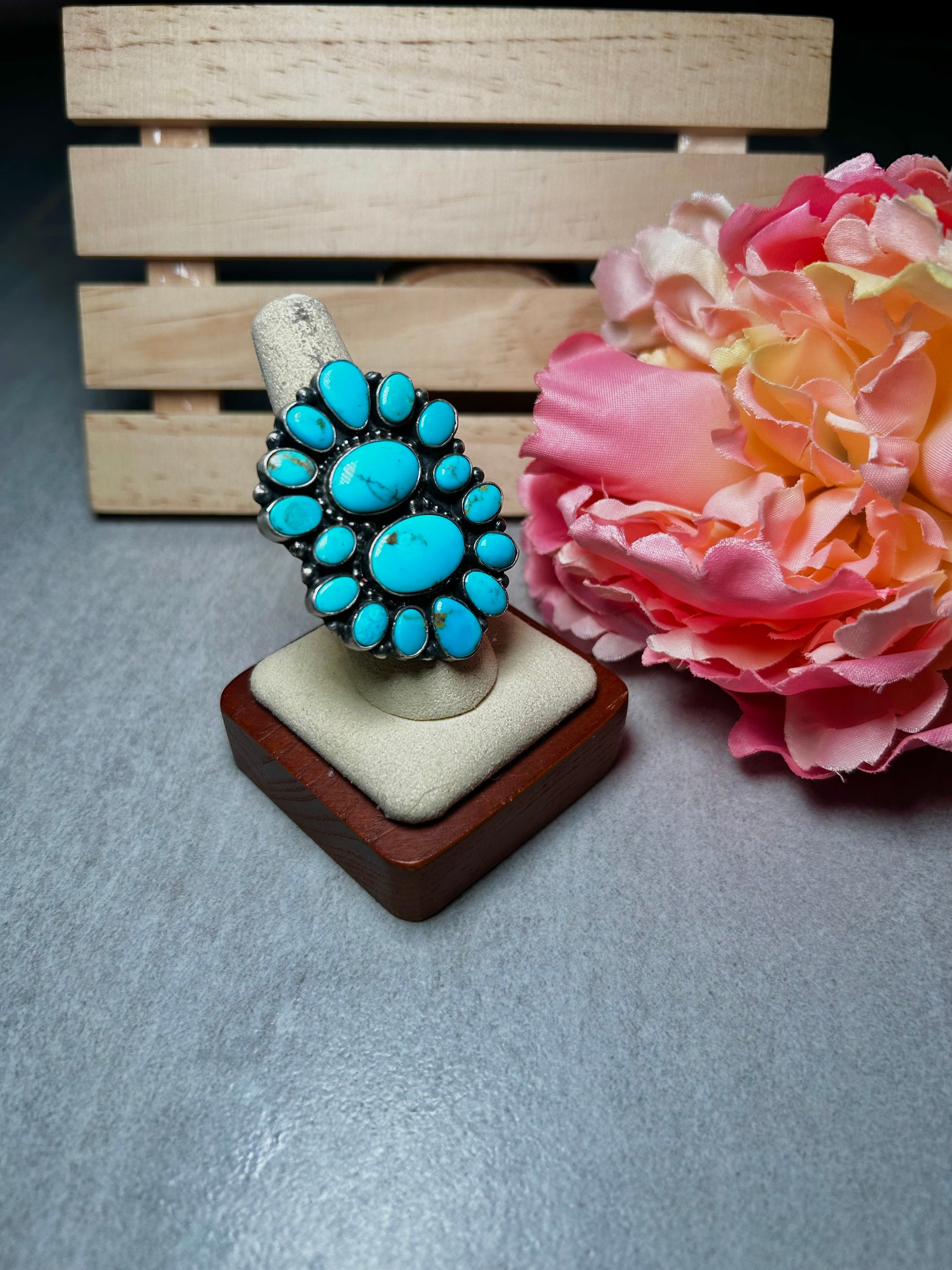 Blaine Yellowhorse & Sterling Silver Ring Size 8