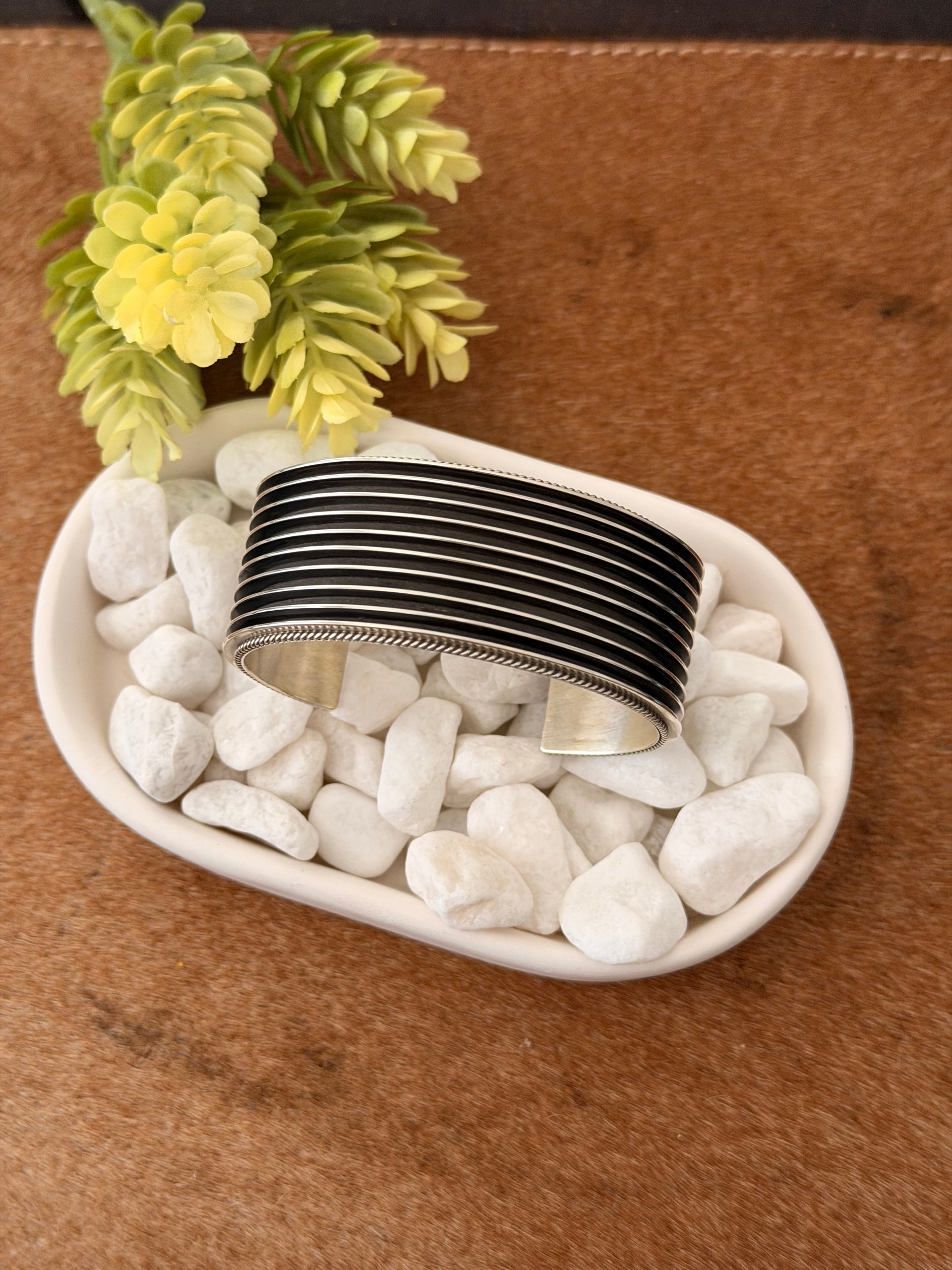 Arnold Yazzie Sterling Silver Cuff Bracelet