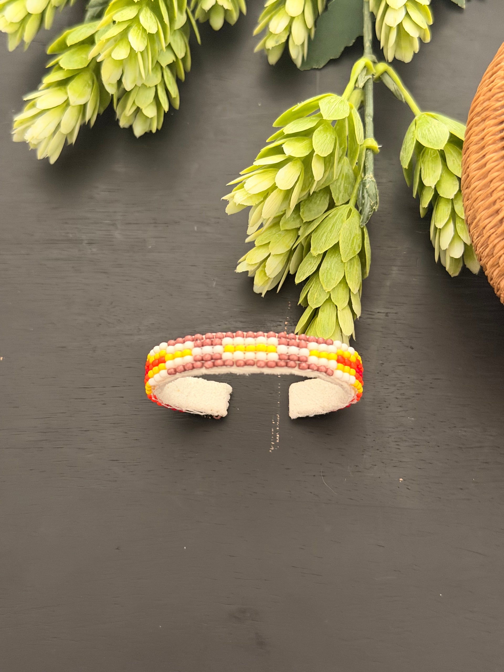 Navajo Made Beaded Baby Cuff Bracelet