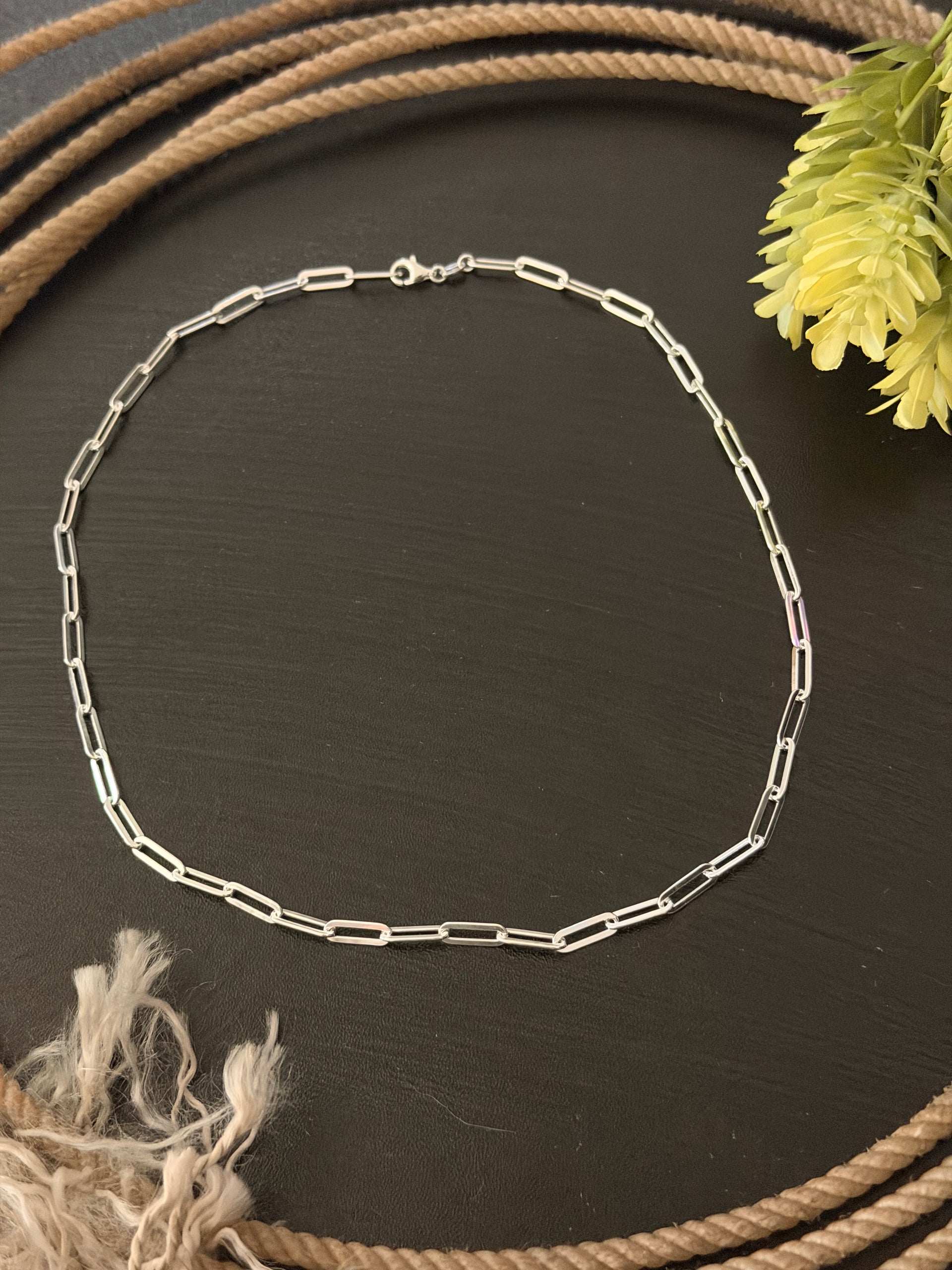 Handmade Sterling Silver Link Necklace
