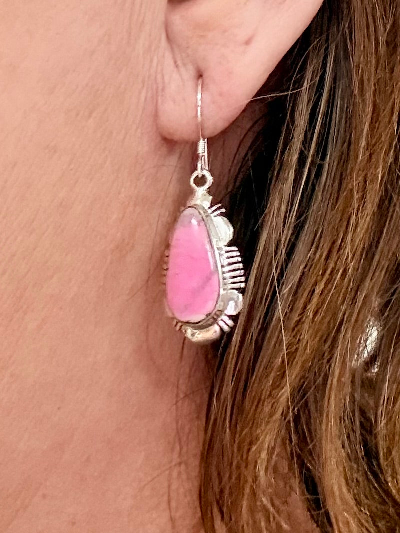 Southwest Handmade Mojave & Sterling Silver Earrings