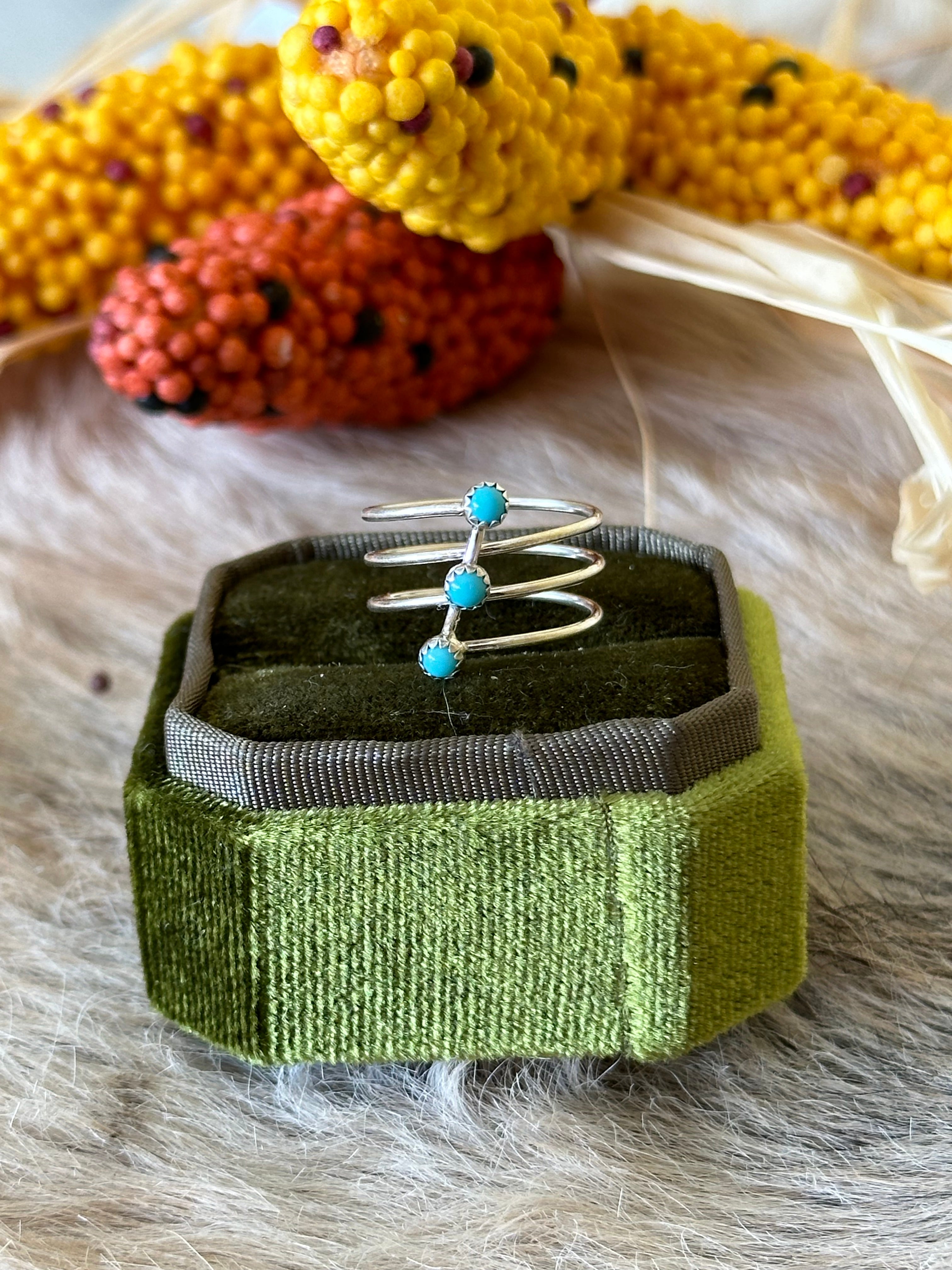 Navajo Made Turquoise & Sterling Silver Ring