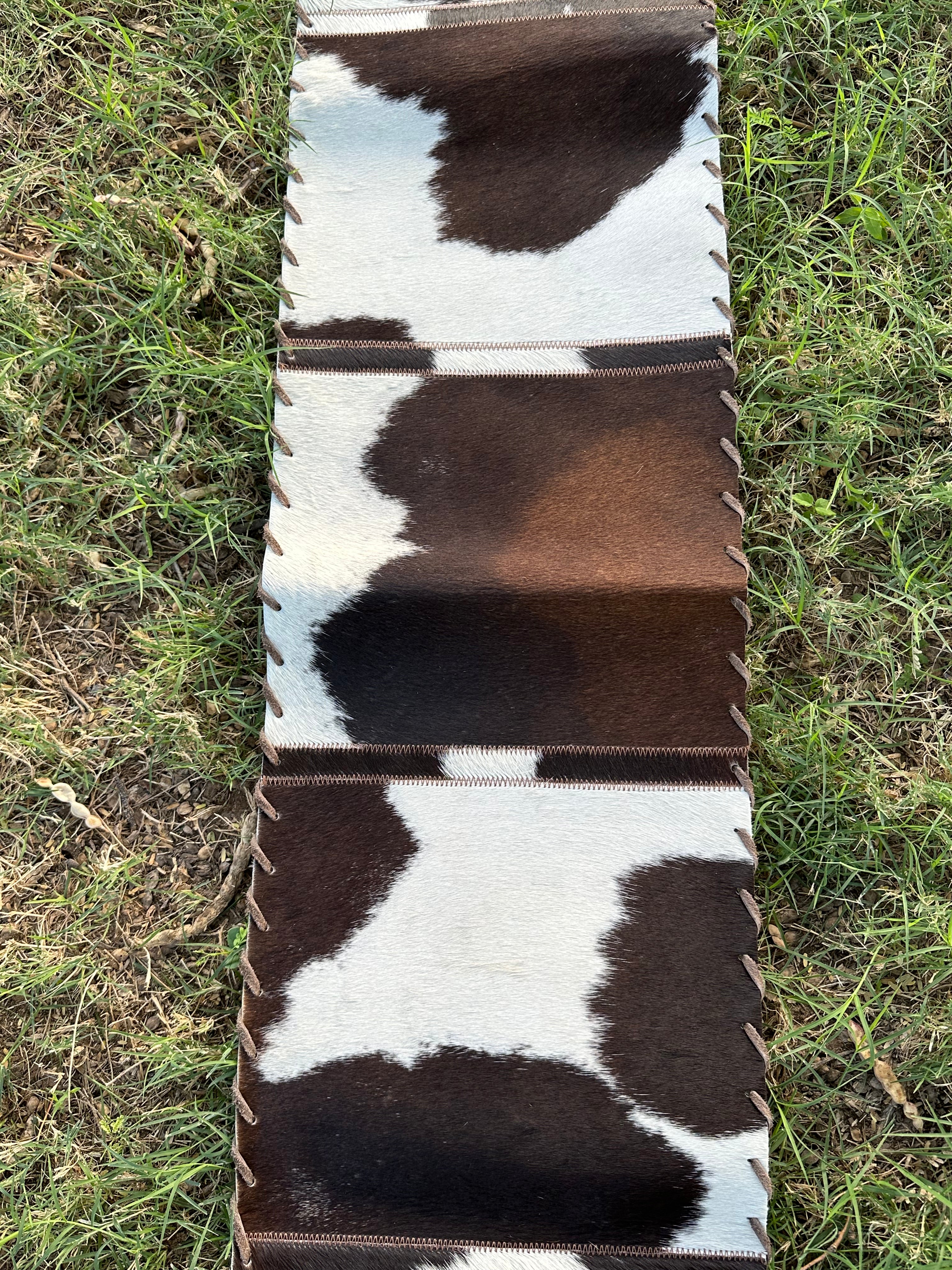 Genuine Leather Cowhide Table Runner