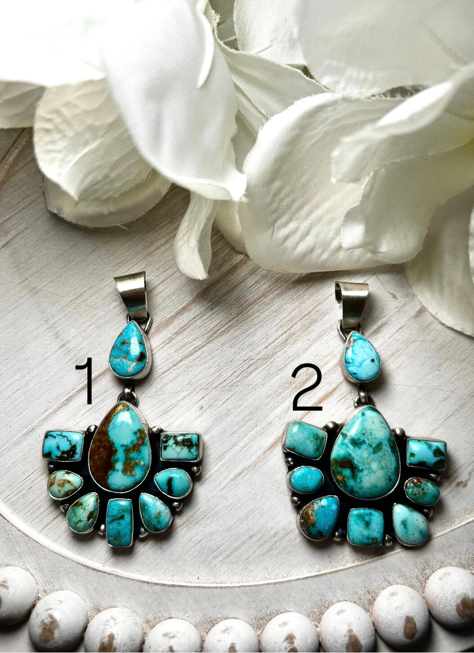 Kathleen Livingston Royston Turquoise & Sterling Silver Pendant