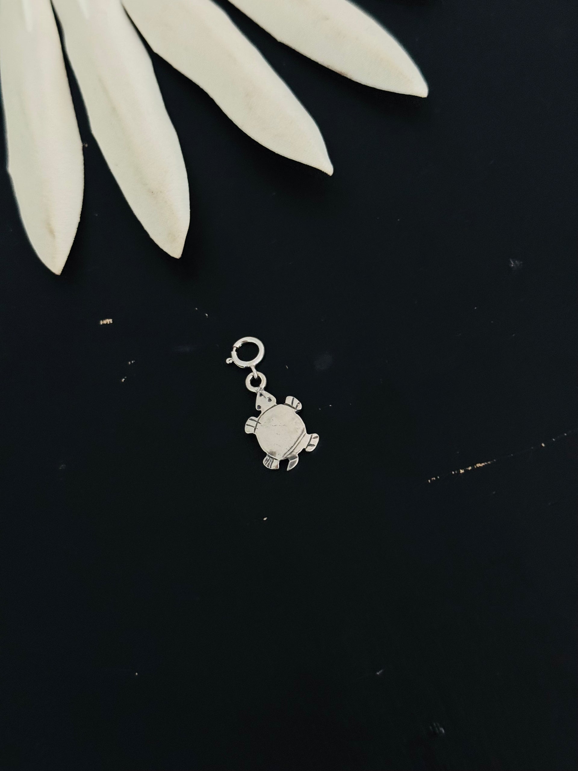 Navajo Made Sterling Silver Turtle Cast Charms