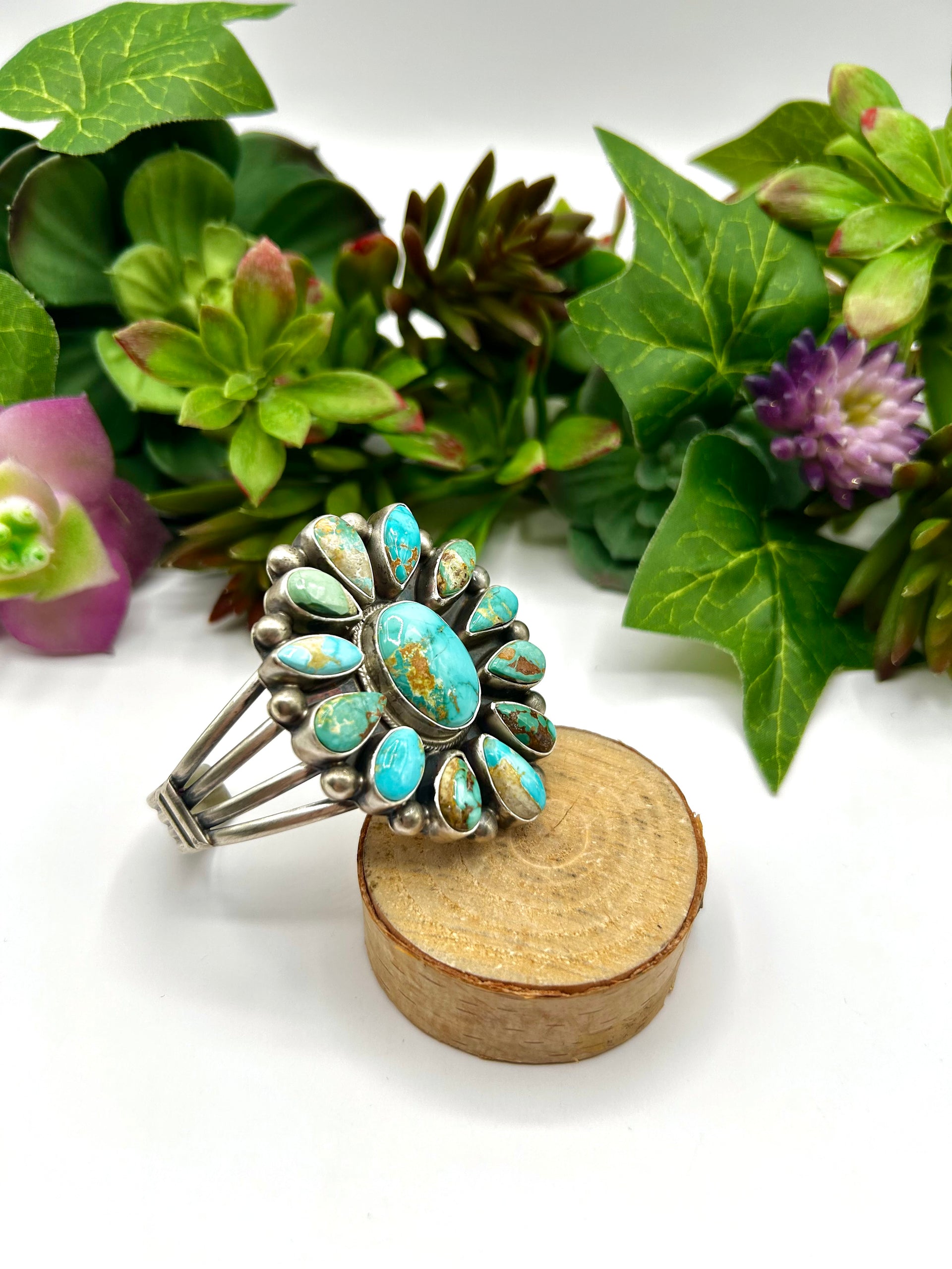 Kathleen Livingston Royston Turquoise & Sterling Silver Cuff Bracelet