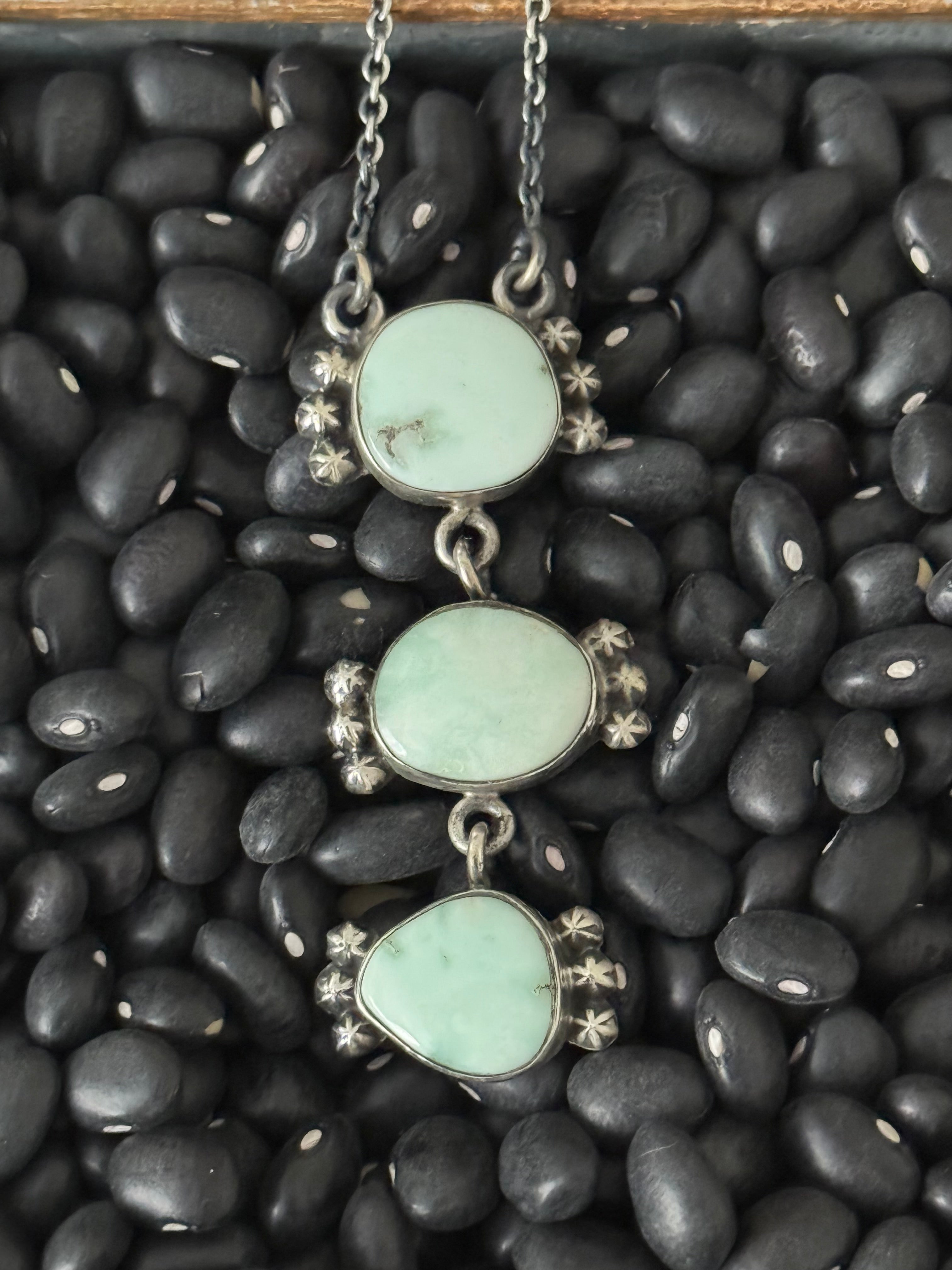 Southwest Paloma Variscite & Sterling Silver Necklace