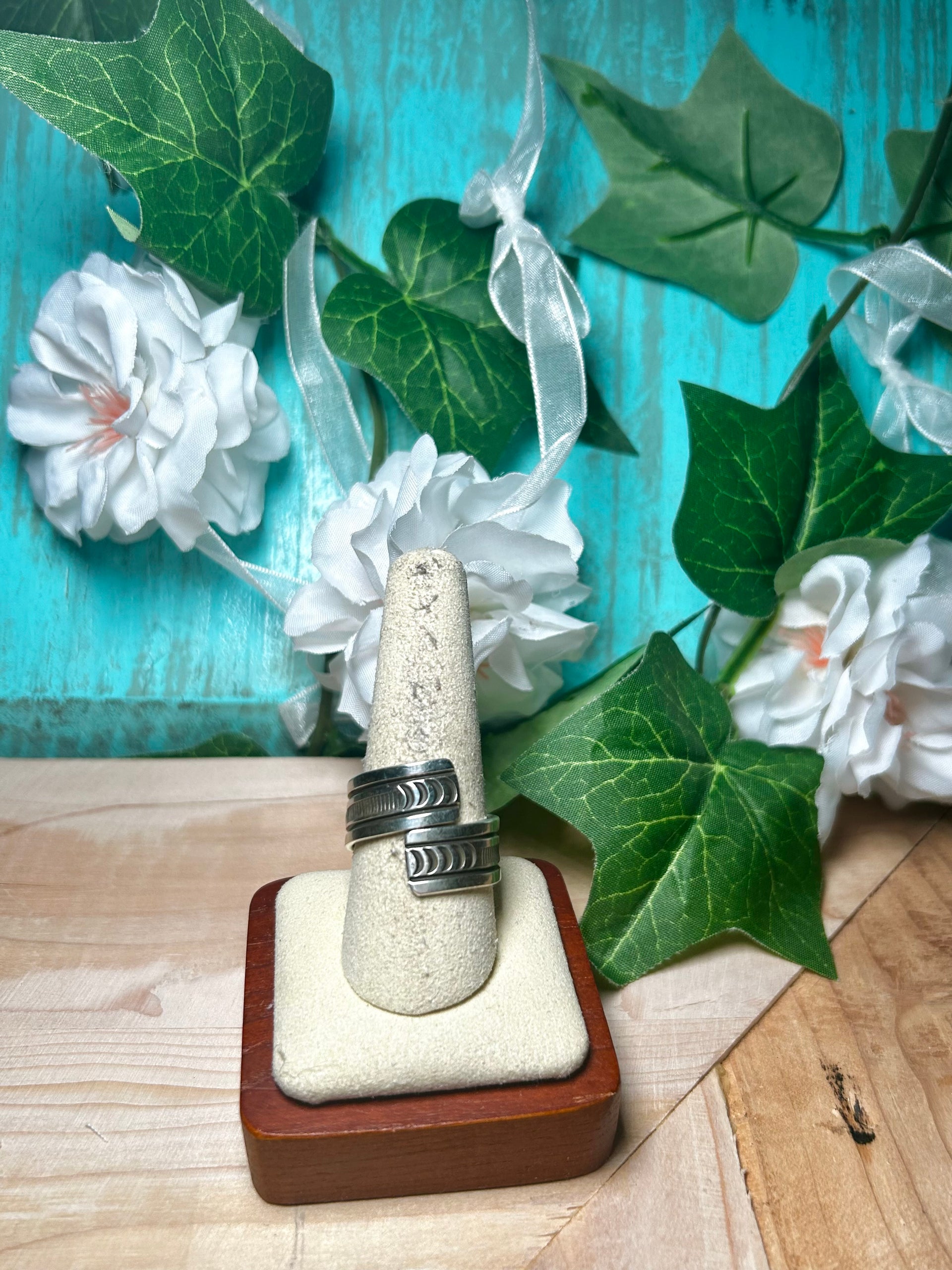 Landon Secatera Sterling Silver Adjustable Ring