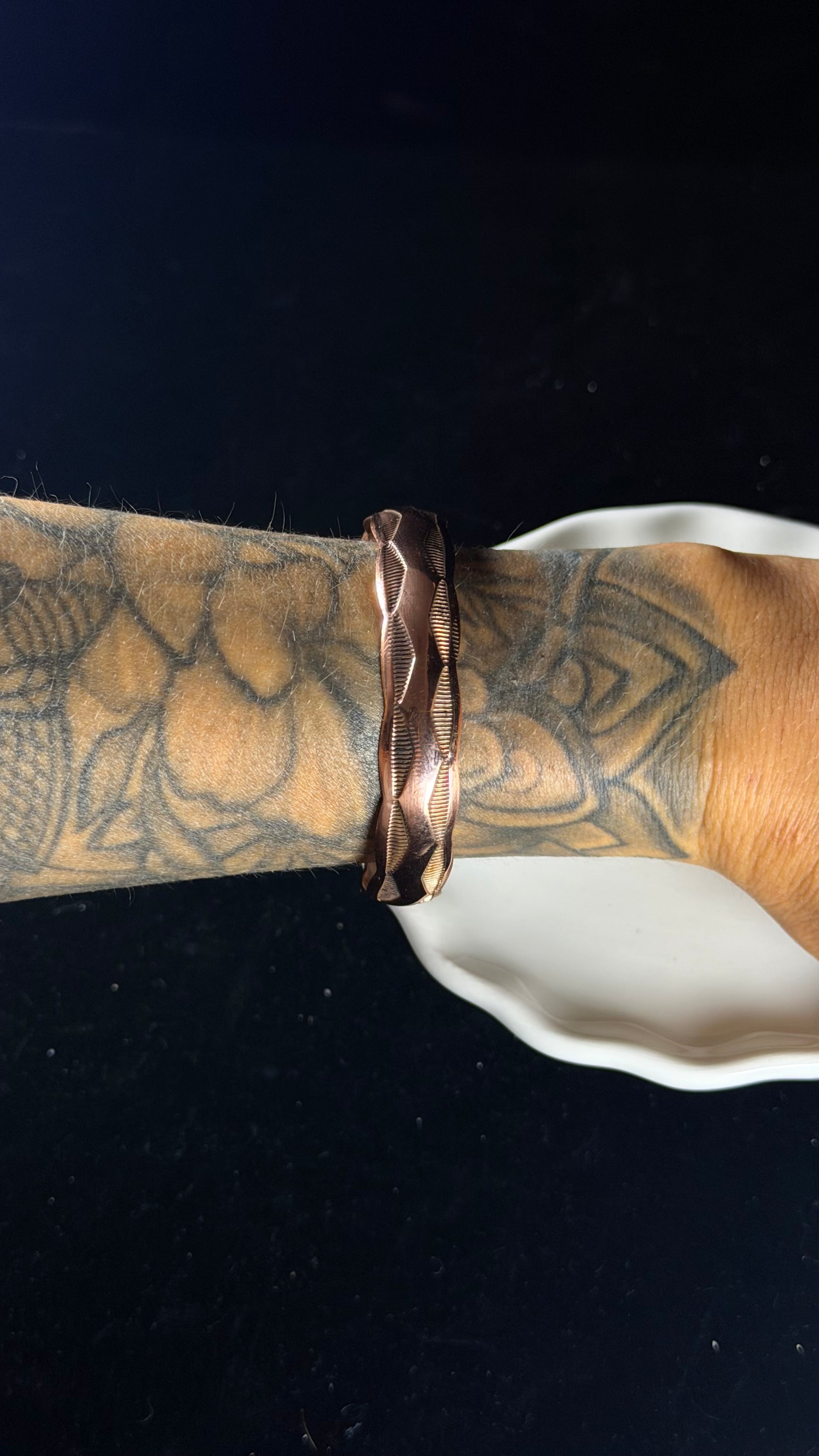 Navajo Made Copper Cuff Bracelet