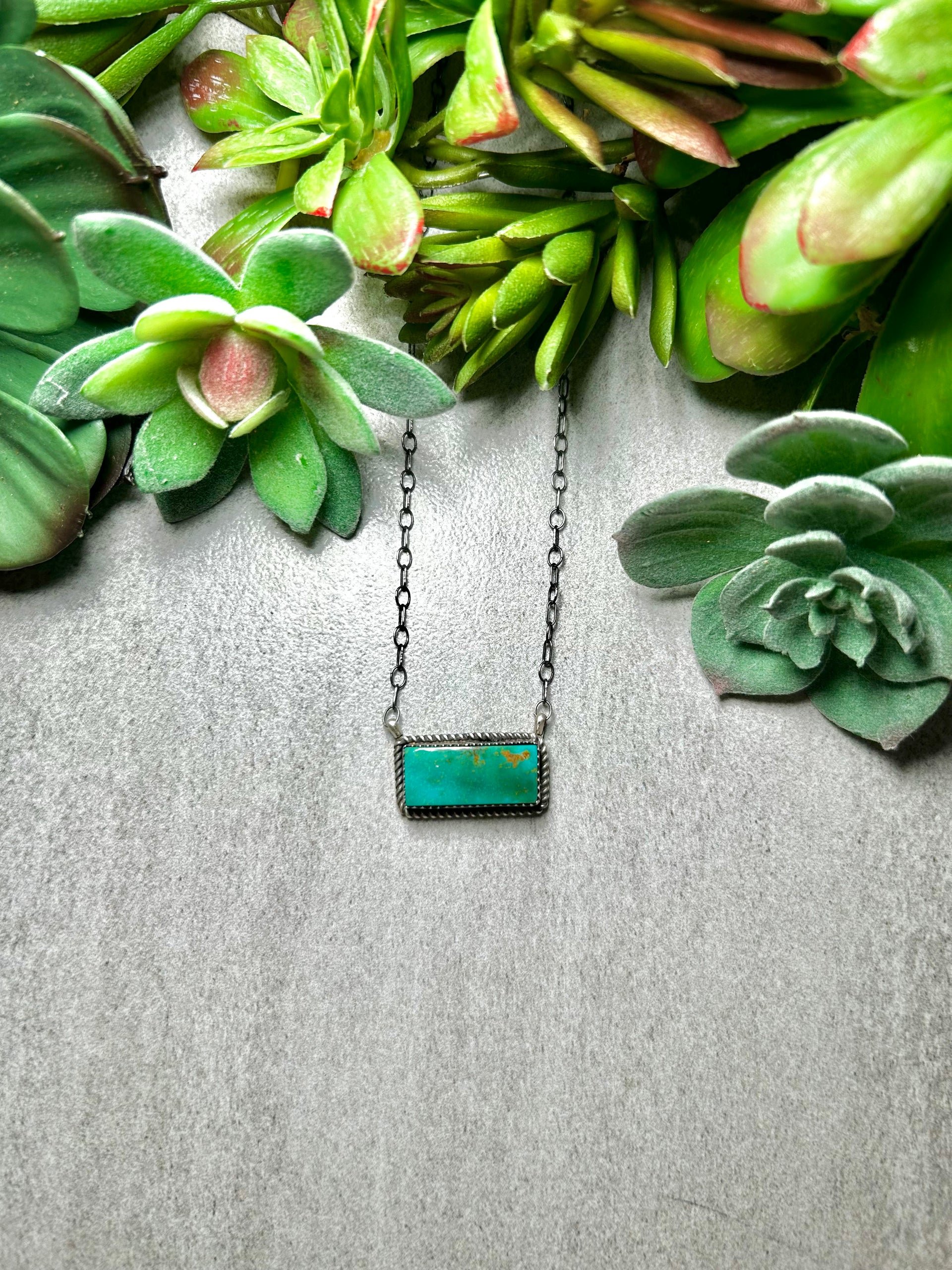 Tia Long Kingman Turquoise & Sterling Silver Necklace