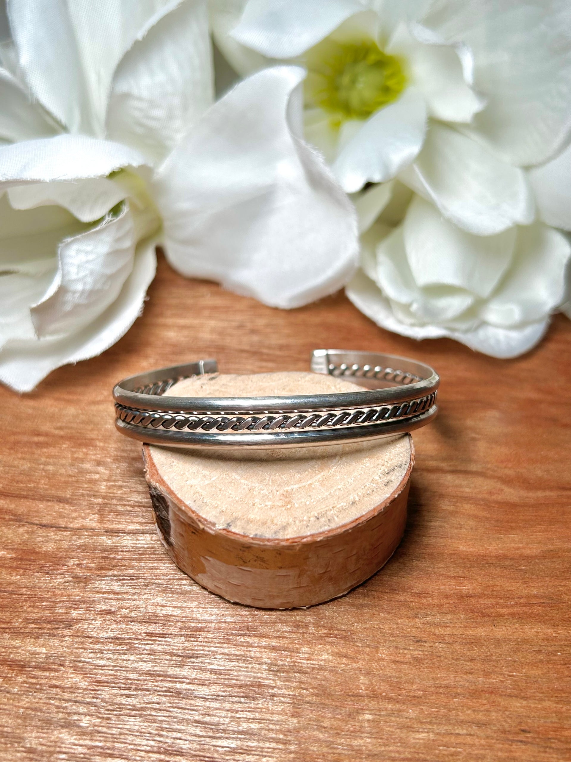 Navajo Made Sterling Silver Cuff Bracelet