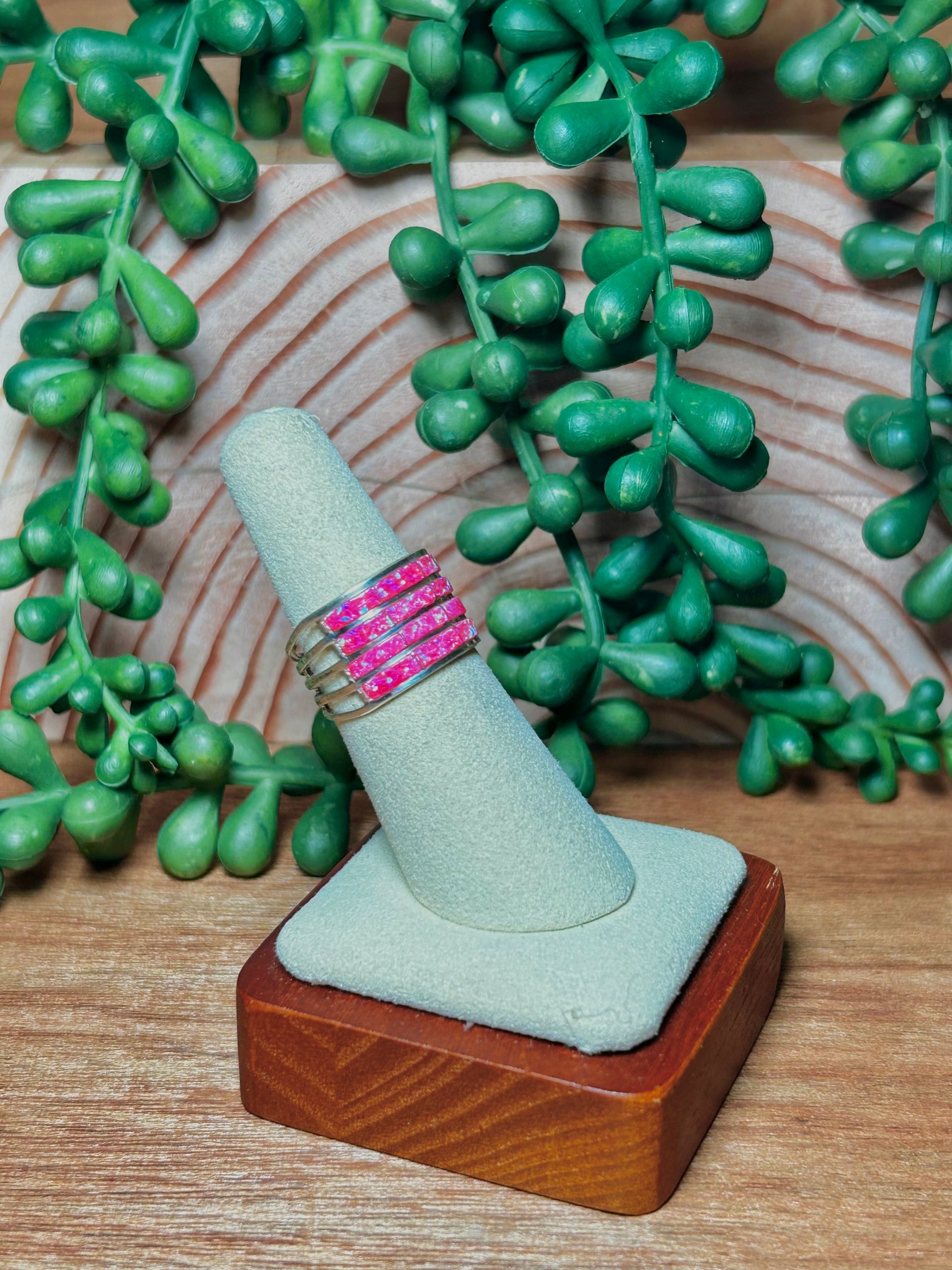 Kyle Made Opal & Sterling Silver Ring Size 6.25