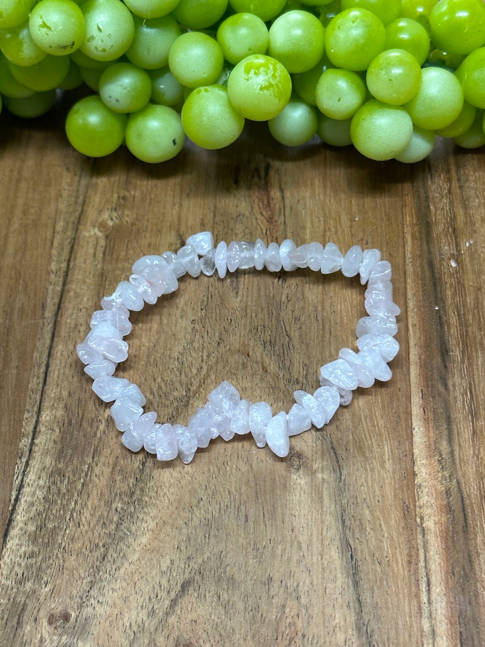 Southwest Strung Rose Quartz & Blue Gold Stone Bracelet