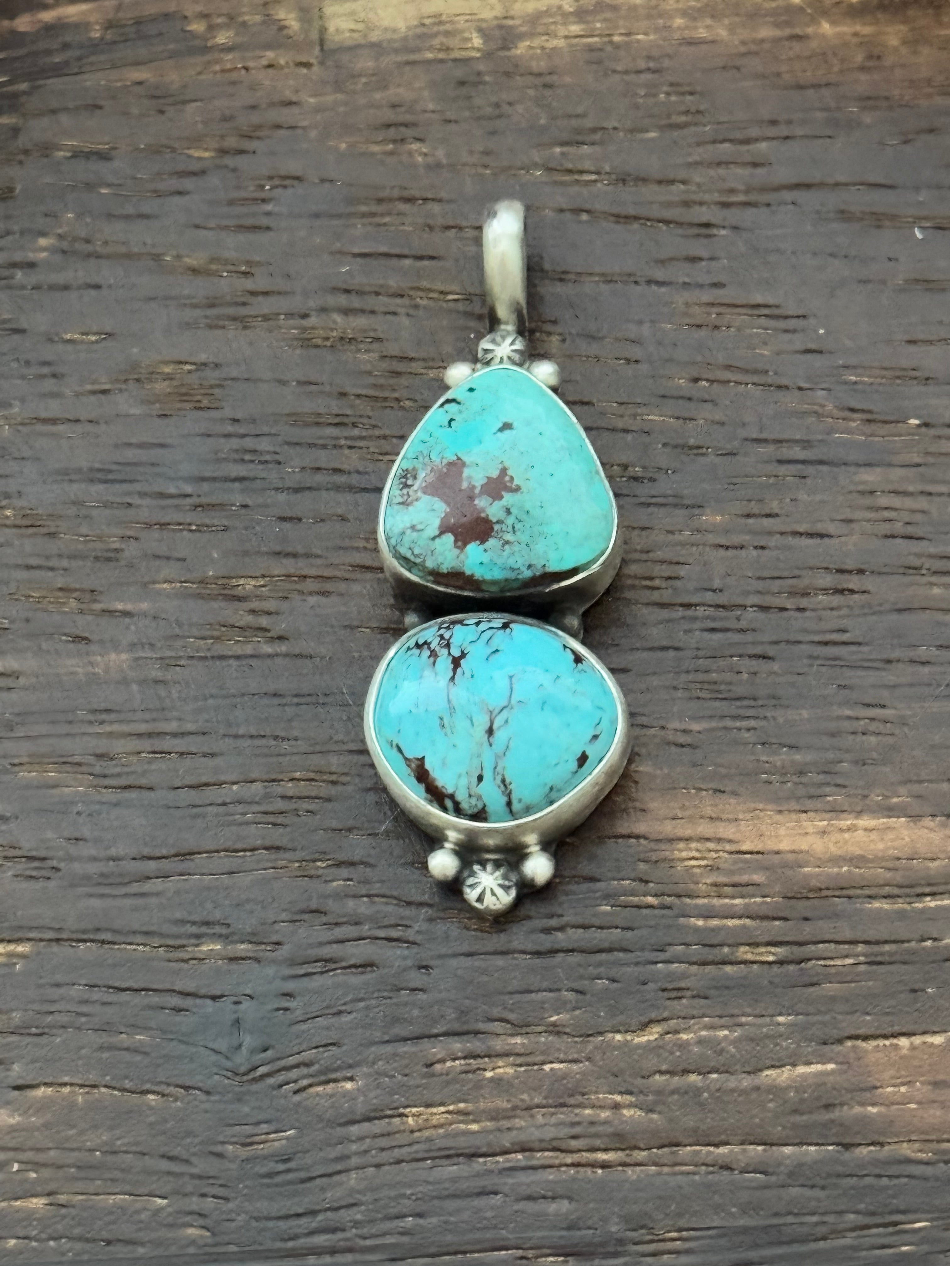 Antionette Largo Turquoise & Sterling Silver Pendant