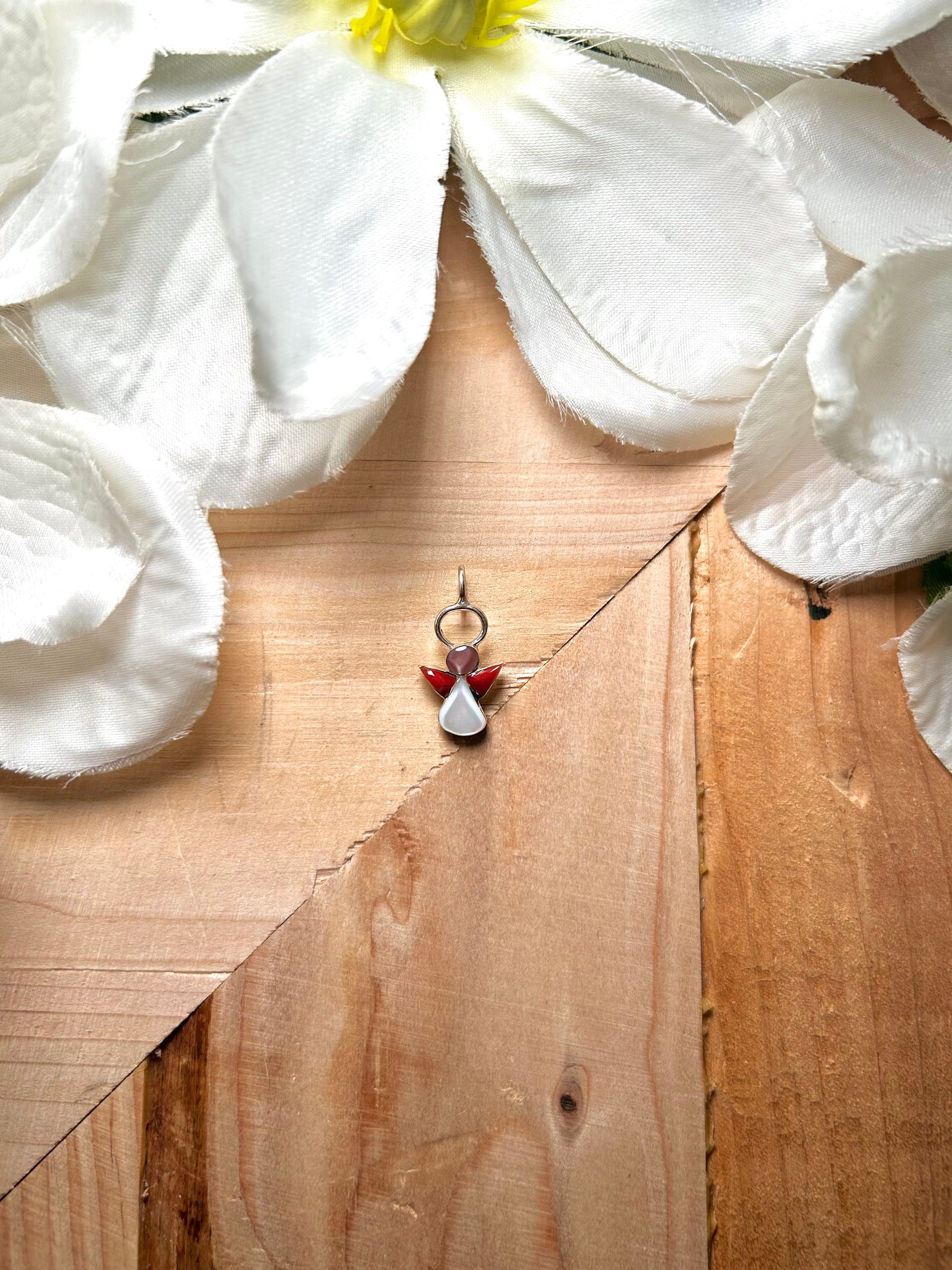 Navajo Made Multi Stone & Sterling Silver Pendant