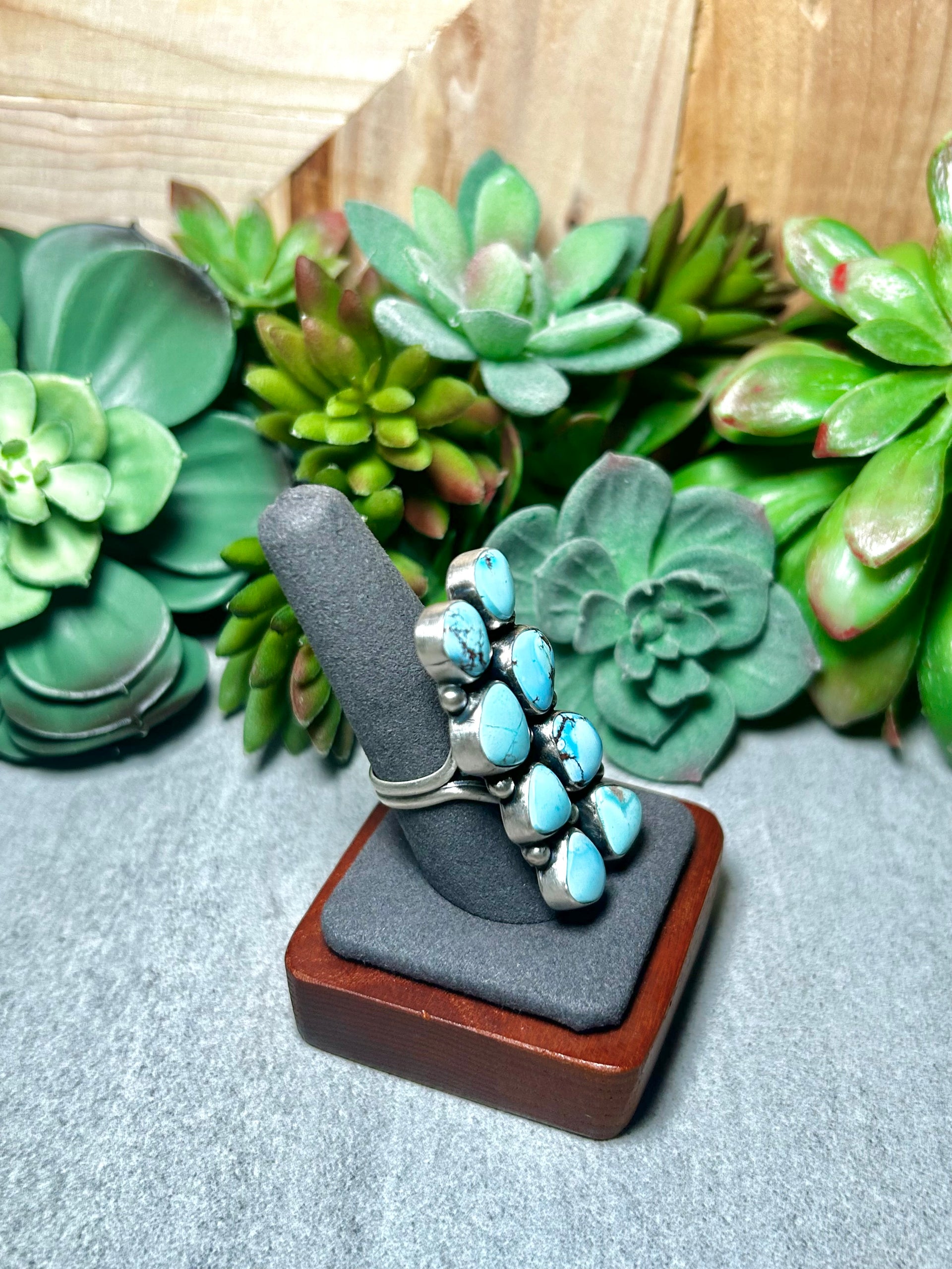 Jameson Garcia Golden Hill Turquoise & Sterling Silver Adjustable Ring