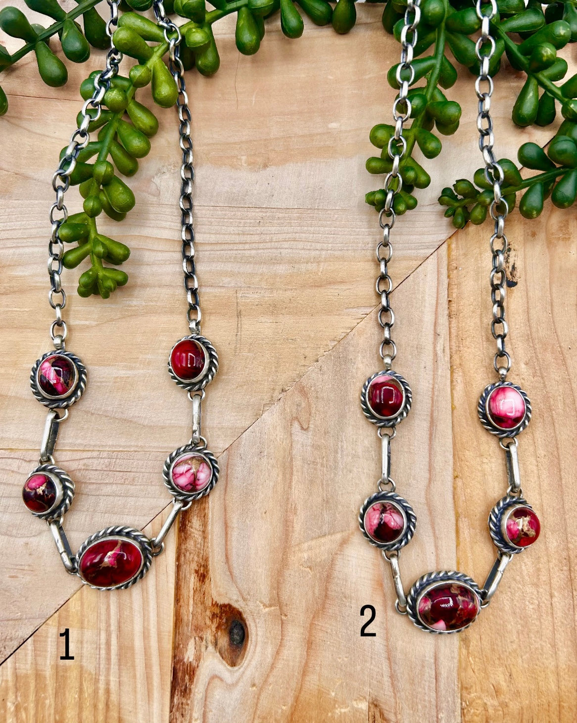 Augustine Largo Rose Dahlia & Sterling Silver Cluster Necklace