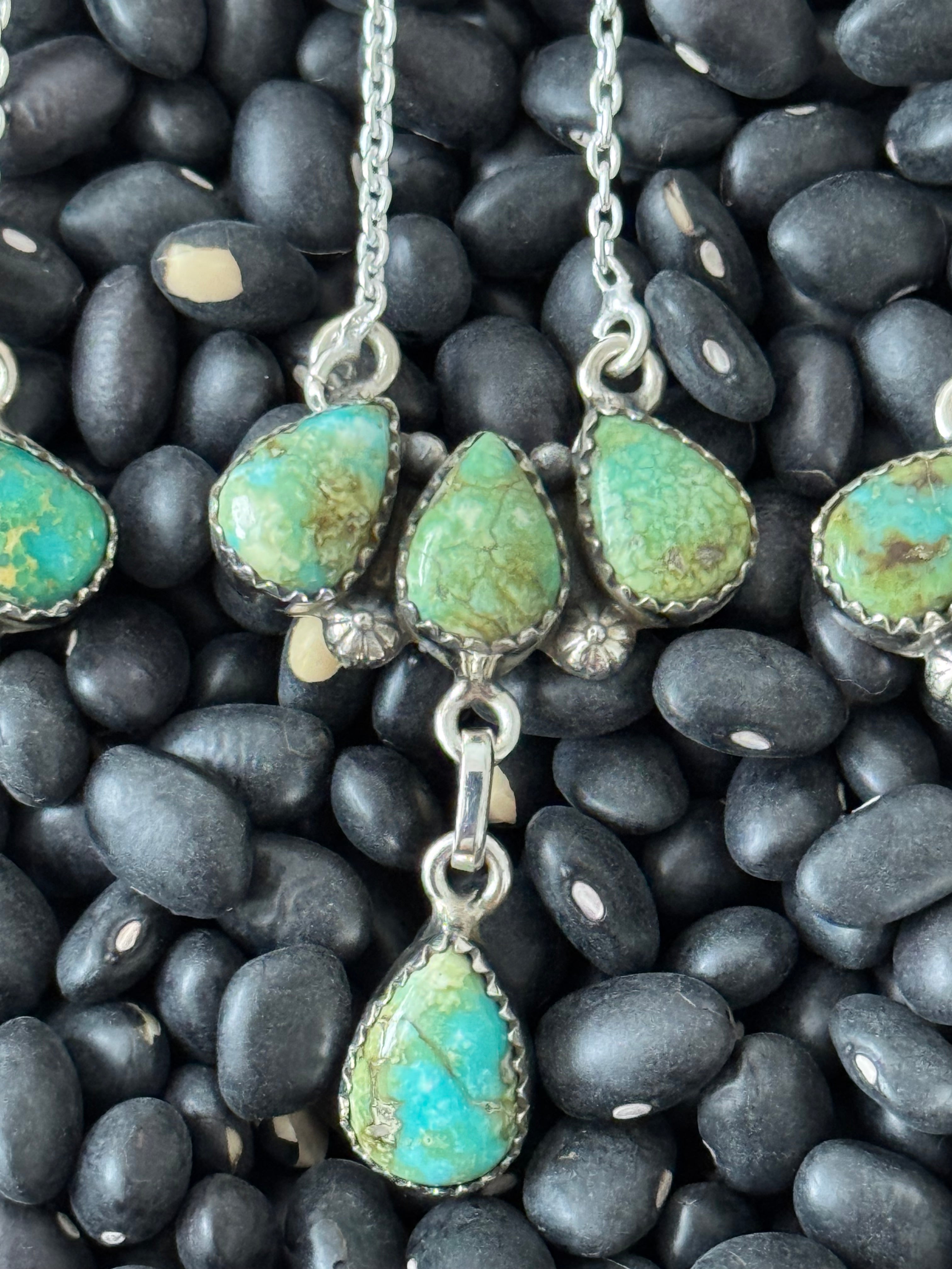 Southwest Sonoran Mountain Turquoise & Sterling Silver Necklace