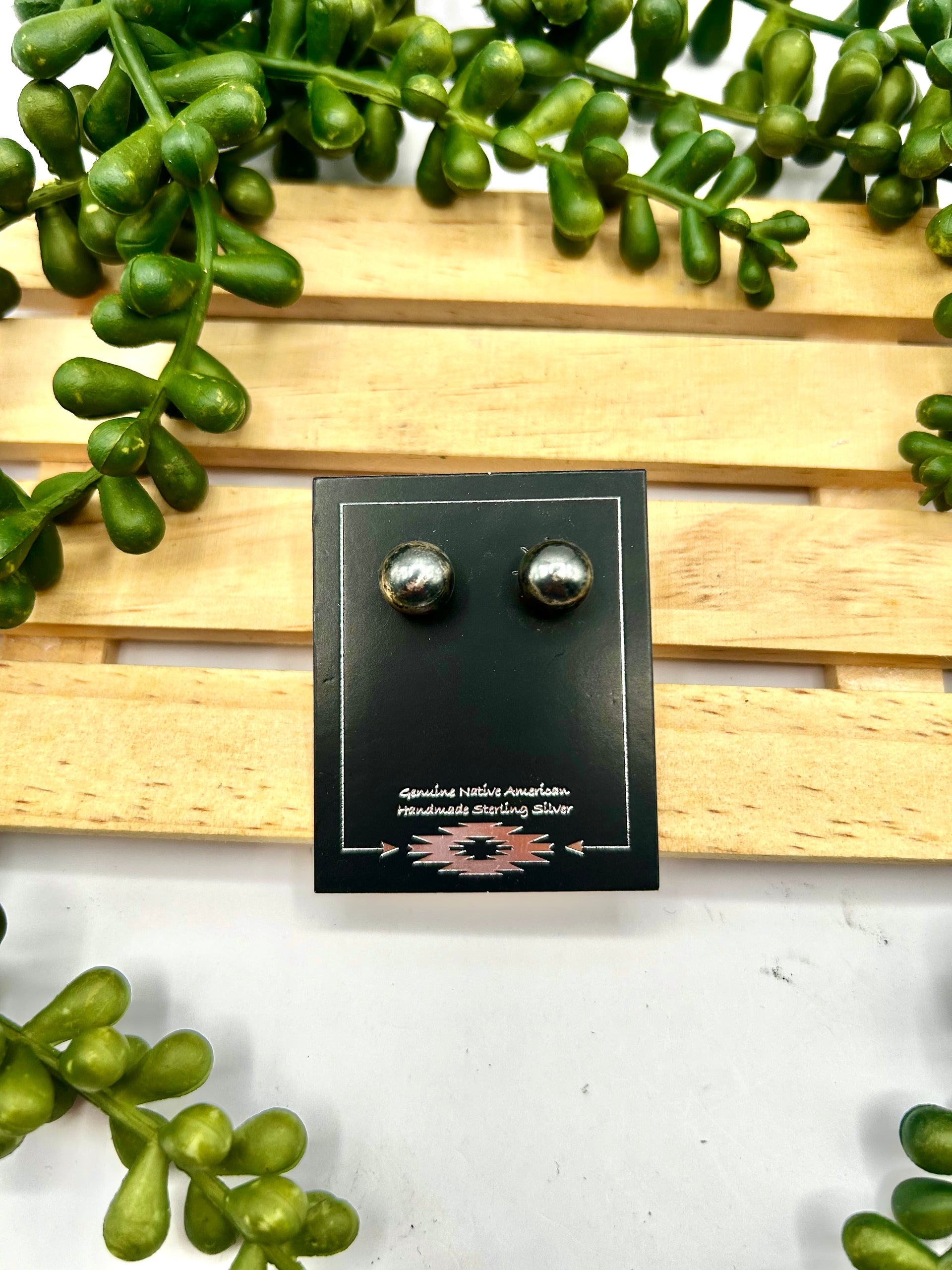 Navajo Made Sterling Silver Post Earrings